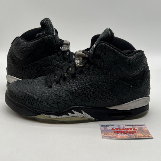 Size 11.5 - Air Jordan 5 Retro 3Lab5 Elephant Print Grey Leather (599581-003)