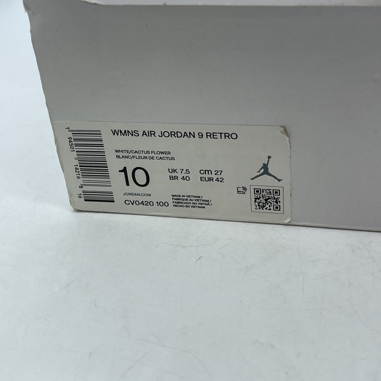 Size 10W - Air Jordan 9 Retro Change The World (CV0420-100)