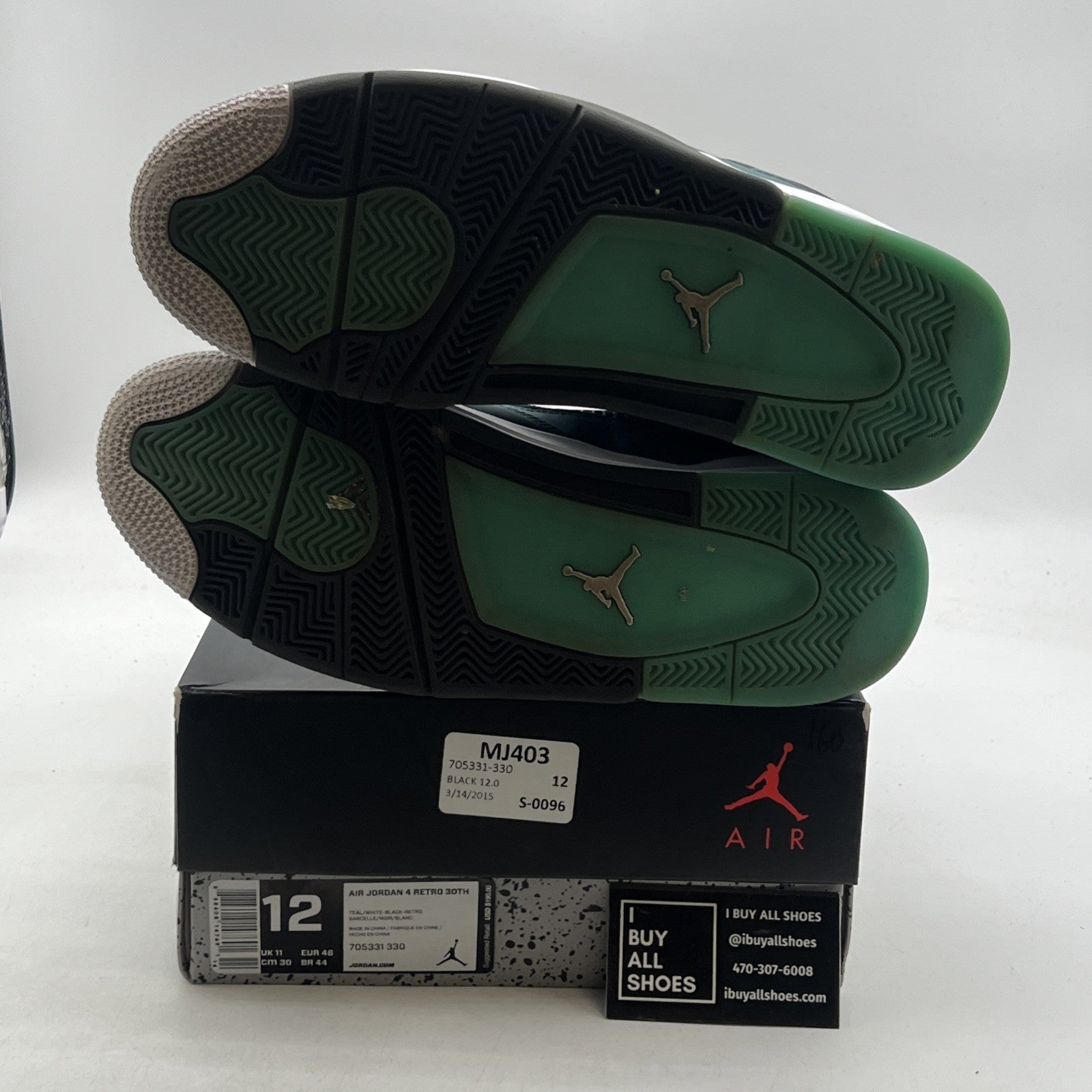 Size 12 - Air Jordan 4 Retro Teal (705331-330)