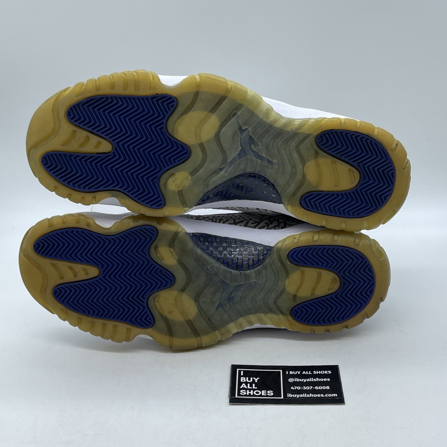 Size 12 - Air Jordan 11 Retro IE 2015 Low Cobalt Grey White Suede (306008-102)