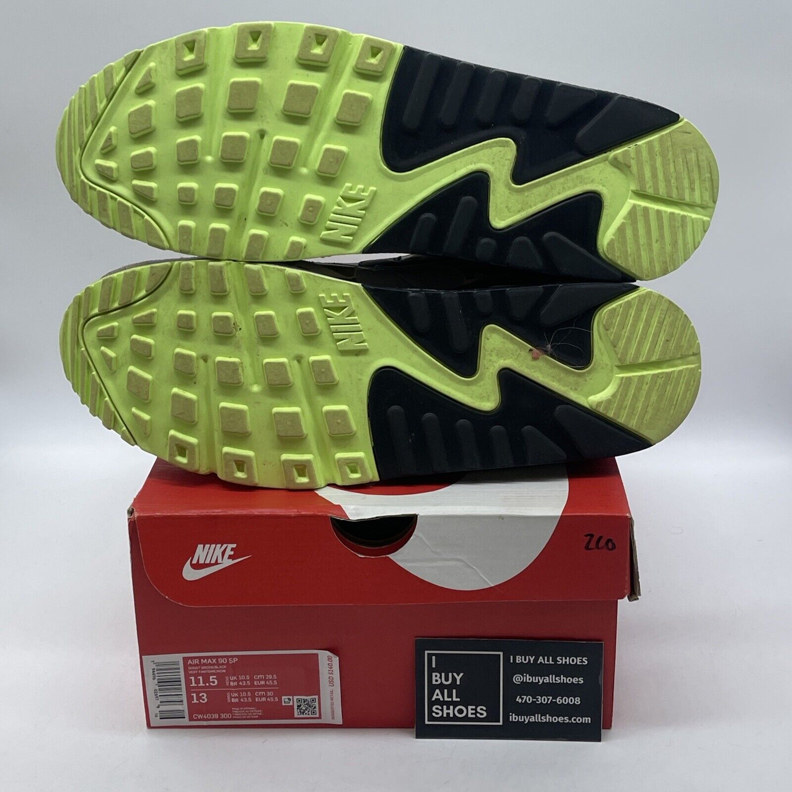 Size 11.5 - Nike Air Max 90 Green Camo Suede Leather (CW4039-300)