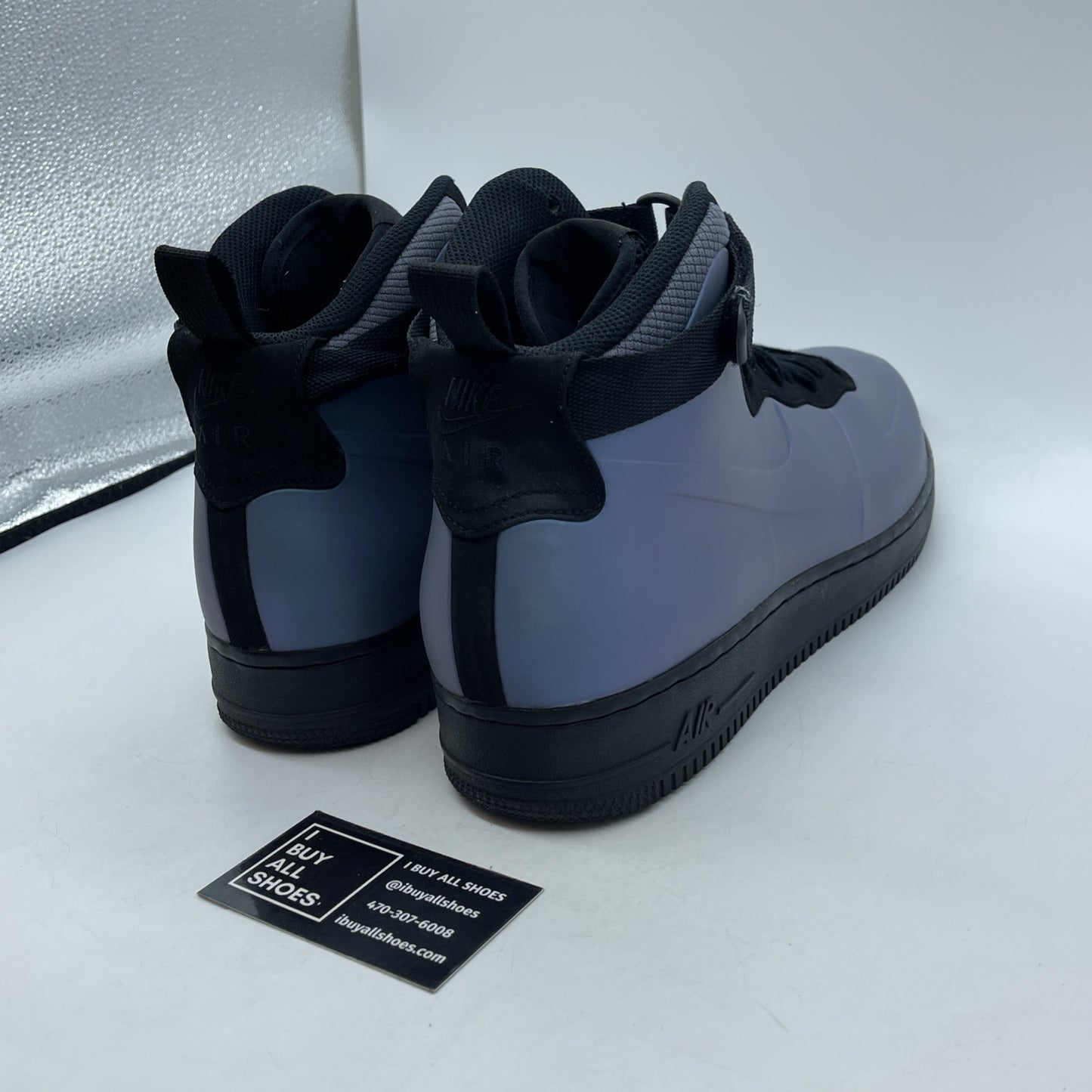 Size 13 - Nike Air Force 1 Foamposite 2018 Light Carbon Purple (AH6771-002)