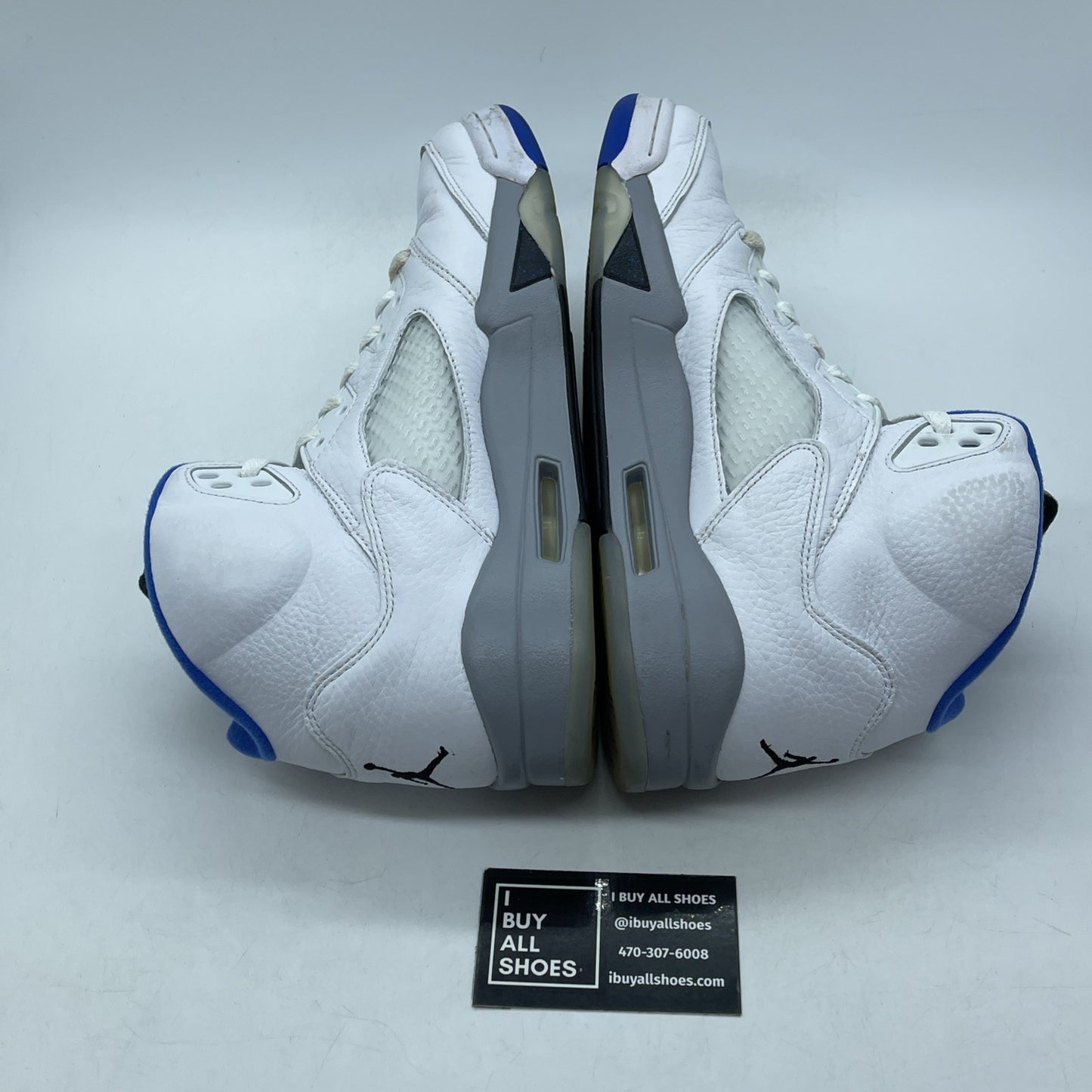 Size 10.5 - Air Jordan 5 Retro Stealth 2.0 Blue White Leather (DD0587-140)