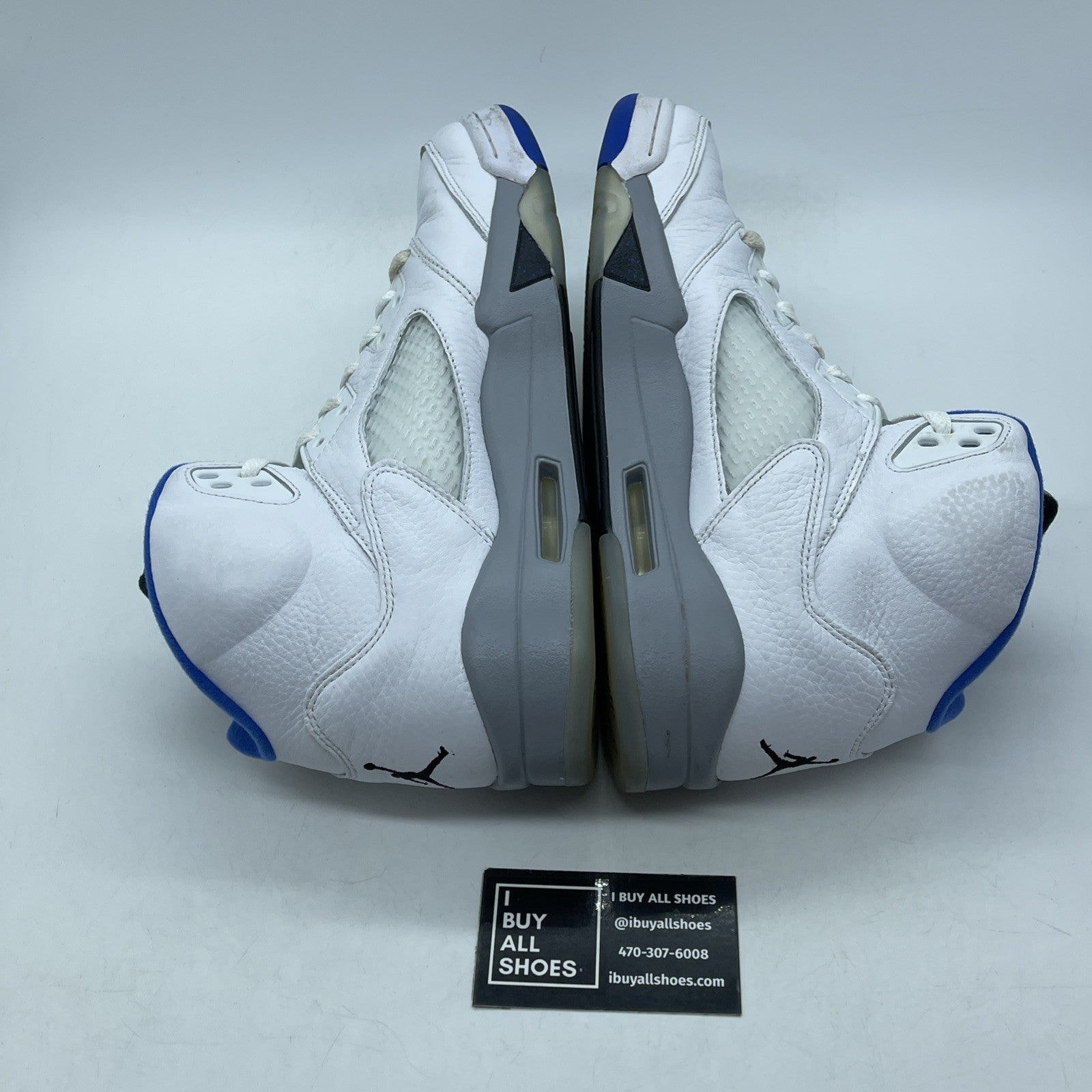 Size 10.5 - Air Jordan 5 Retro Stealth 2.0 Blue White Leather (DD0587-140)