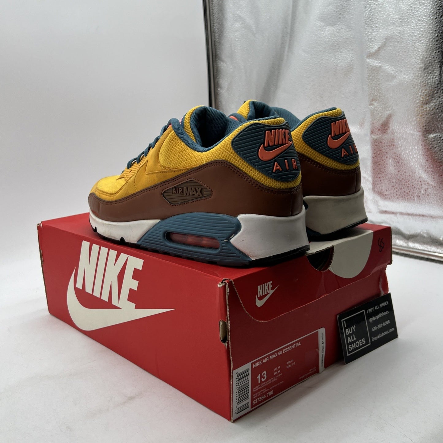 Size 13 - Nike Air Max 90 Essential Gold (537384-700)