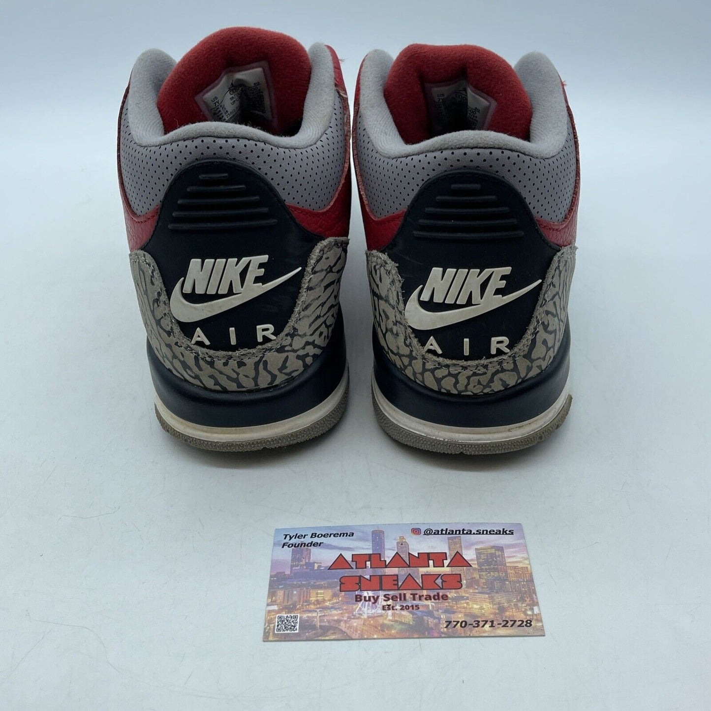 Size - 7Y Nike Air Jordan 3 III Retro Unite Fire Red Cement Suede (CQ0488-600)