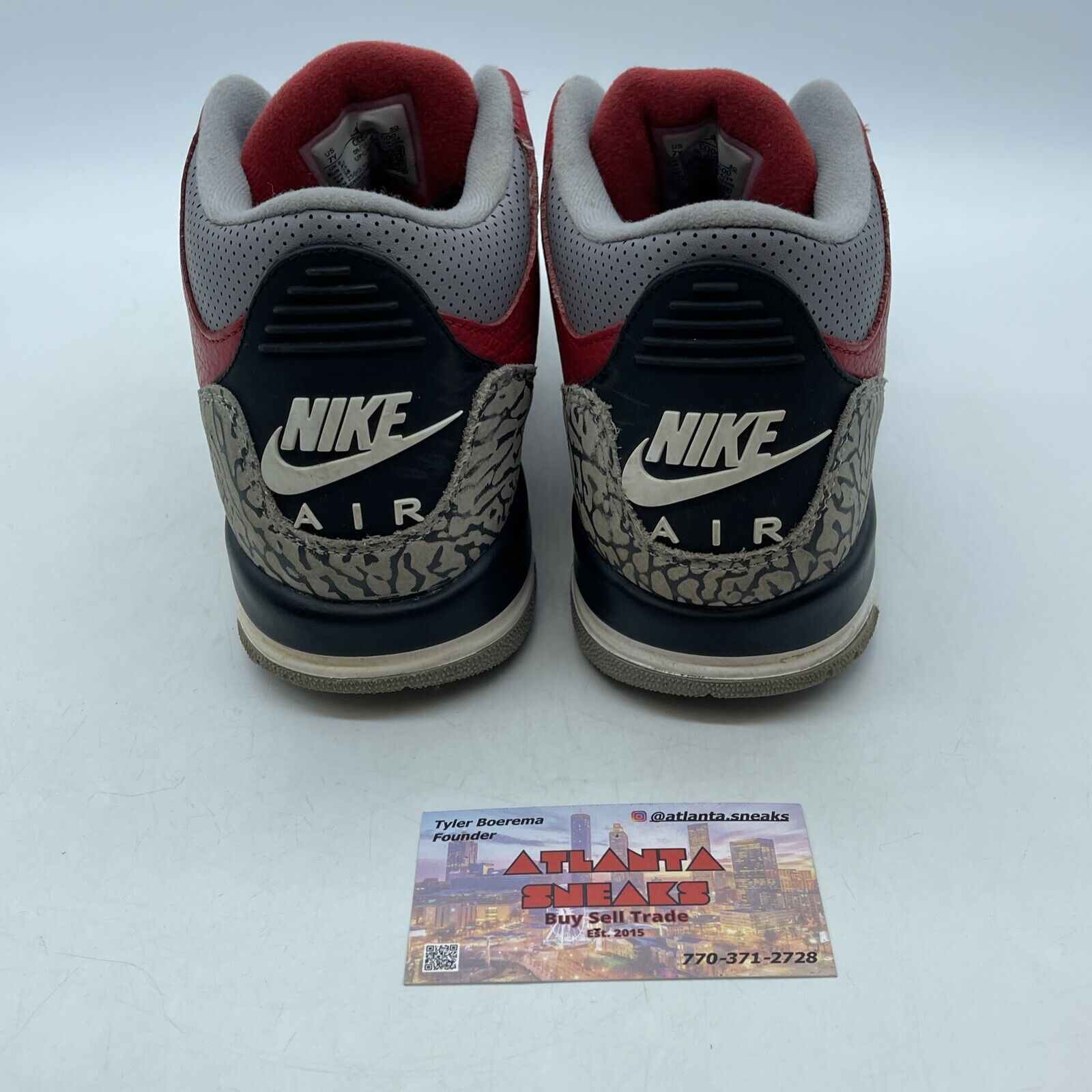 Size - 7Y Nike Air Jordan 3 III Retro Unite Fire Red Cement Suede (CQ0488-600)