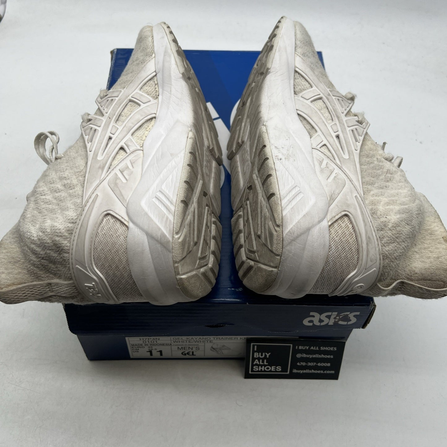 Size 11 - Asics Gel Kayano Trainer Knit MT White (H7P4N-0101)