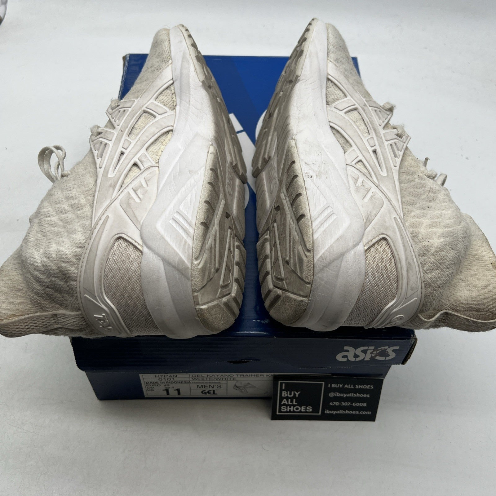 Size 11 - Asics Gel Kayano Trainer Knit MT White (H7P4N-0101)
