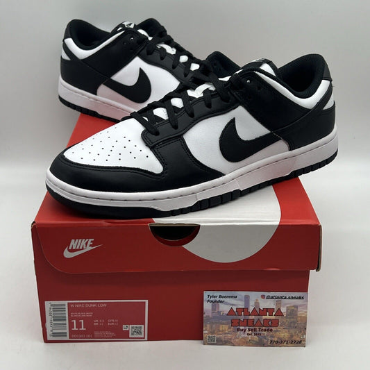 Size 11 - Nike Dunk Low Black White W Brand New Og All