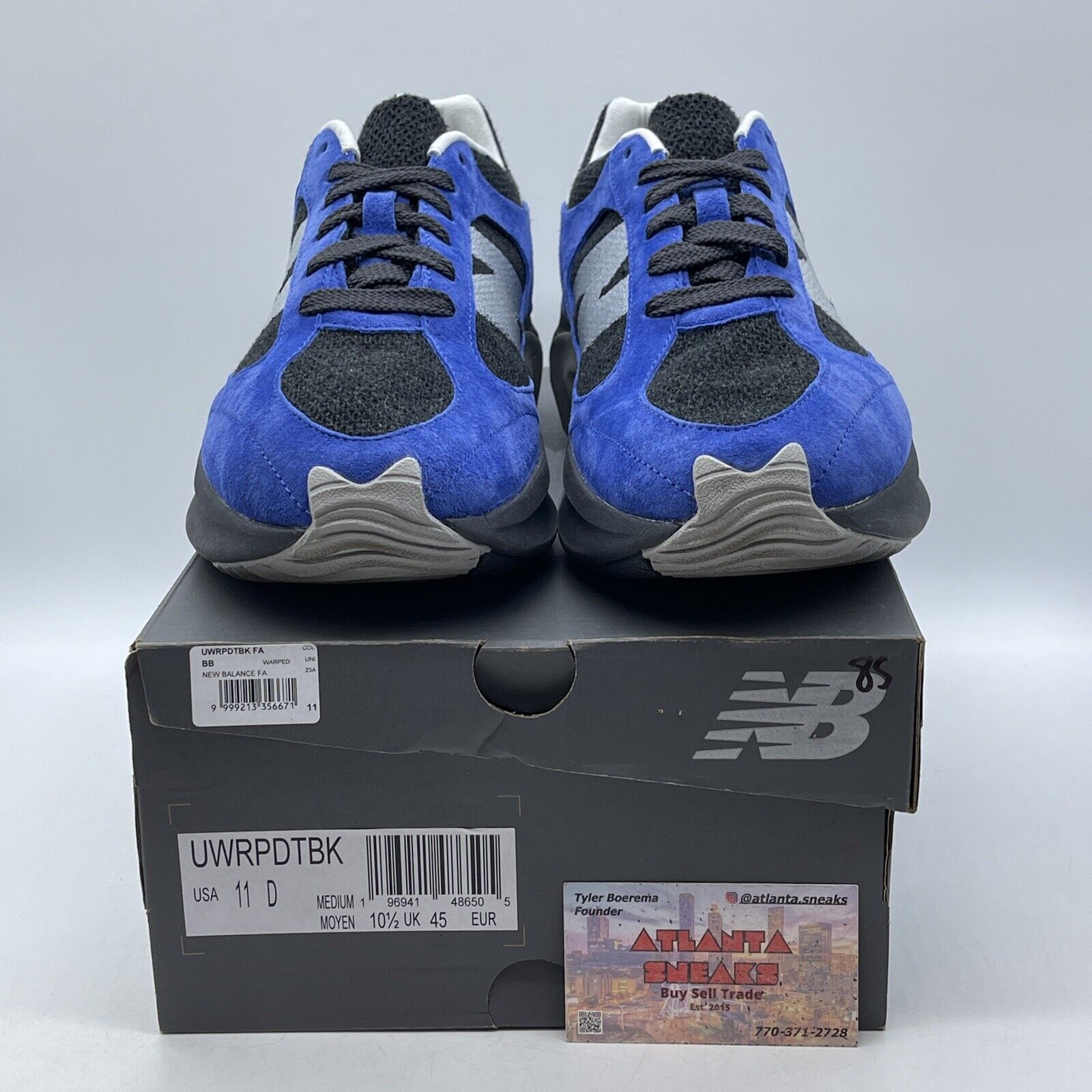 Size 11.5 - New Balance WRPD Runner Marine Blue Phantom Black Suede (UWRPDTBK)