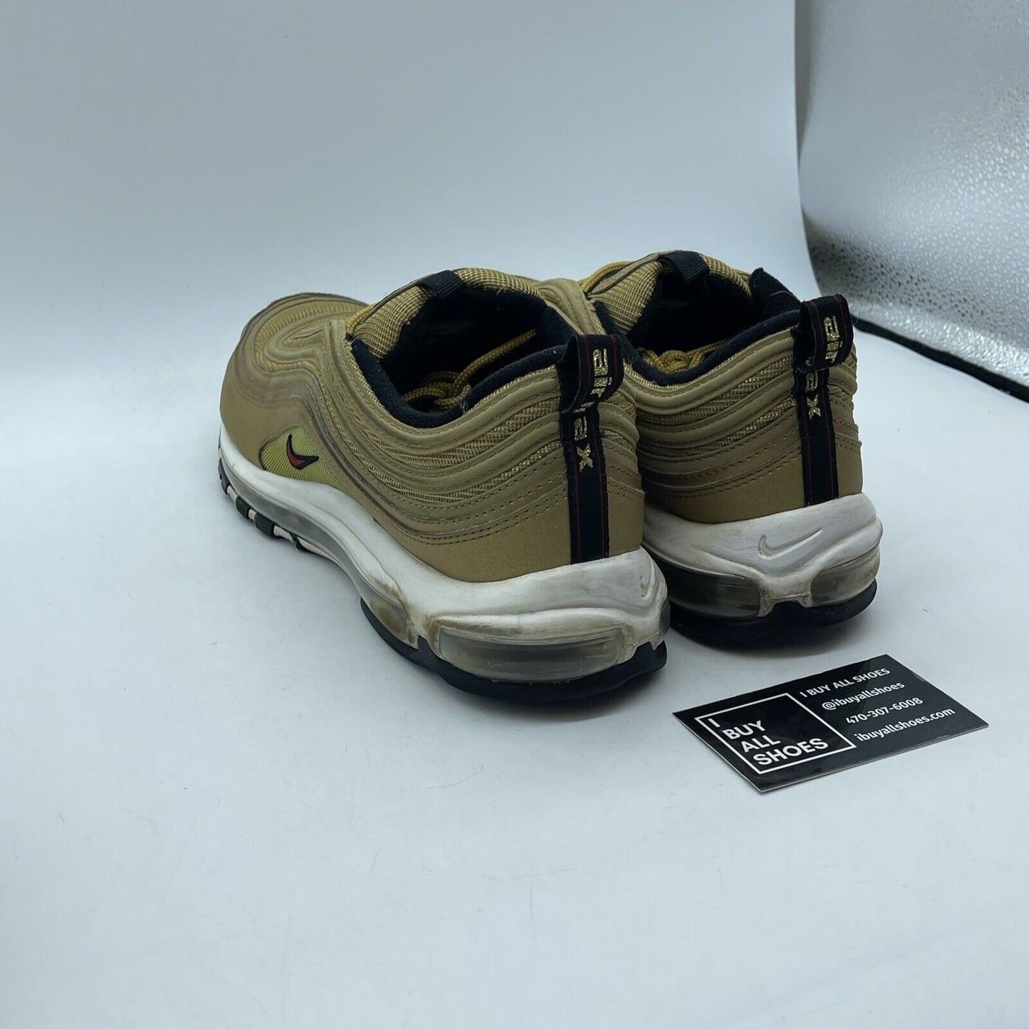 Size 12 - Nike Air Max 97 OG QS Metallic Gold Suede Leather (884421-700)