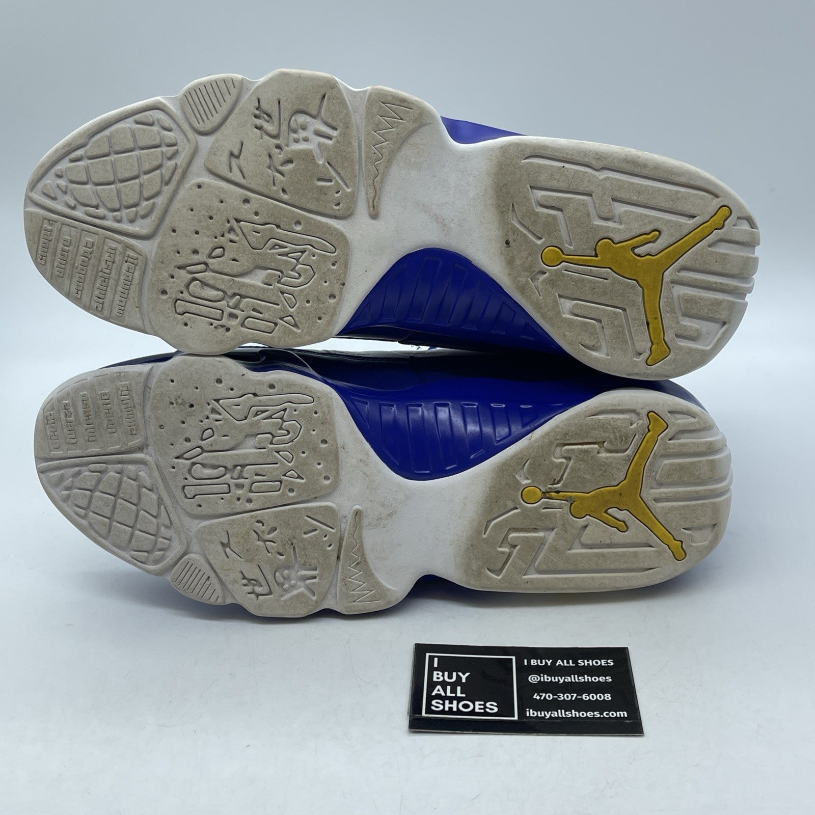 Size 11 - Air Jordan 9 Retro Kobe Blue White Yellow Leather (302370-121)