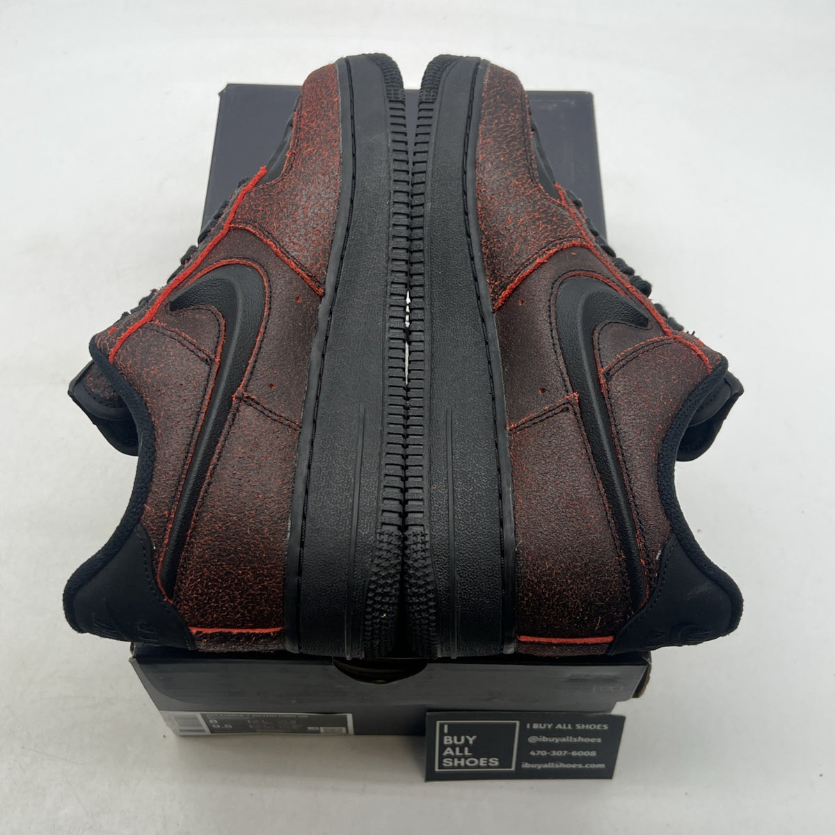 Size 8 - Nike Air Force 1 Low Halloween Skull (HV2016-001)