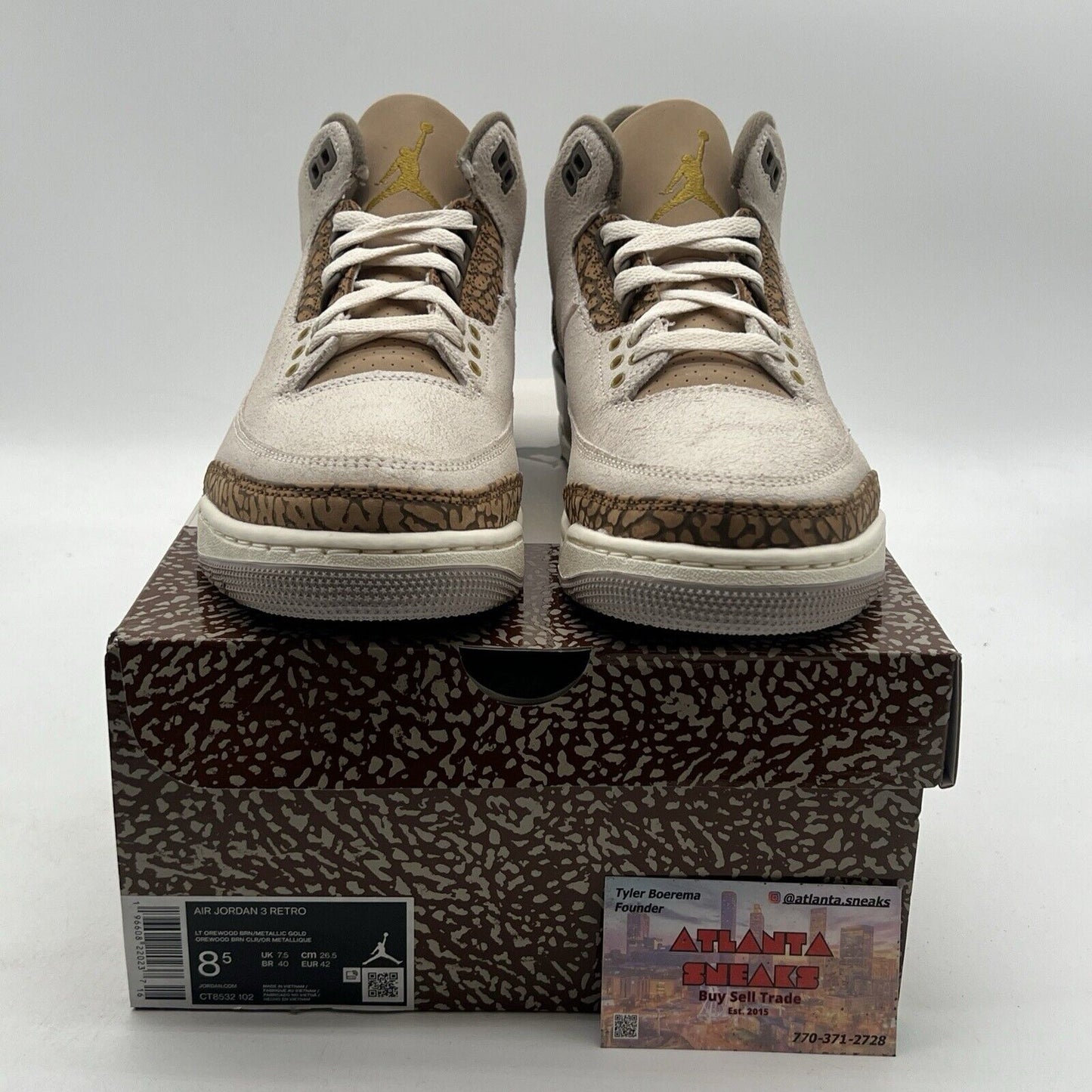 Size 8.5 - Air Jordan 3 Retro Low Palomino (CT8532-102)