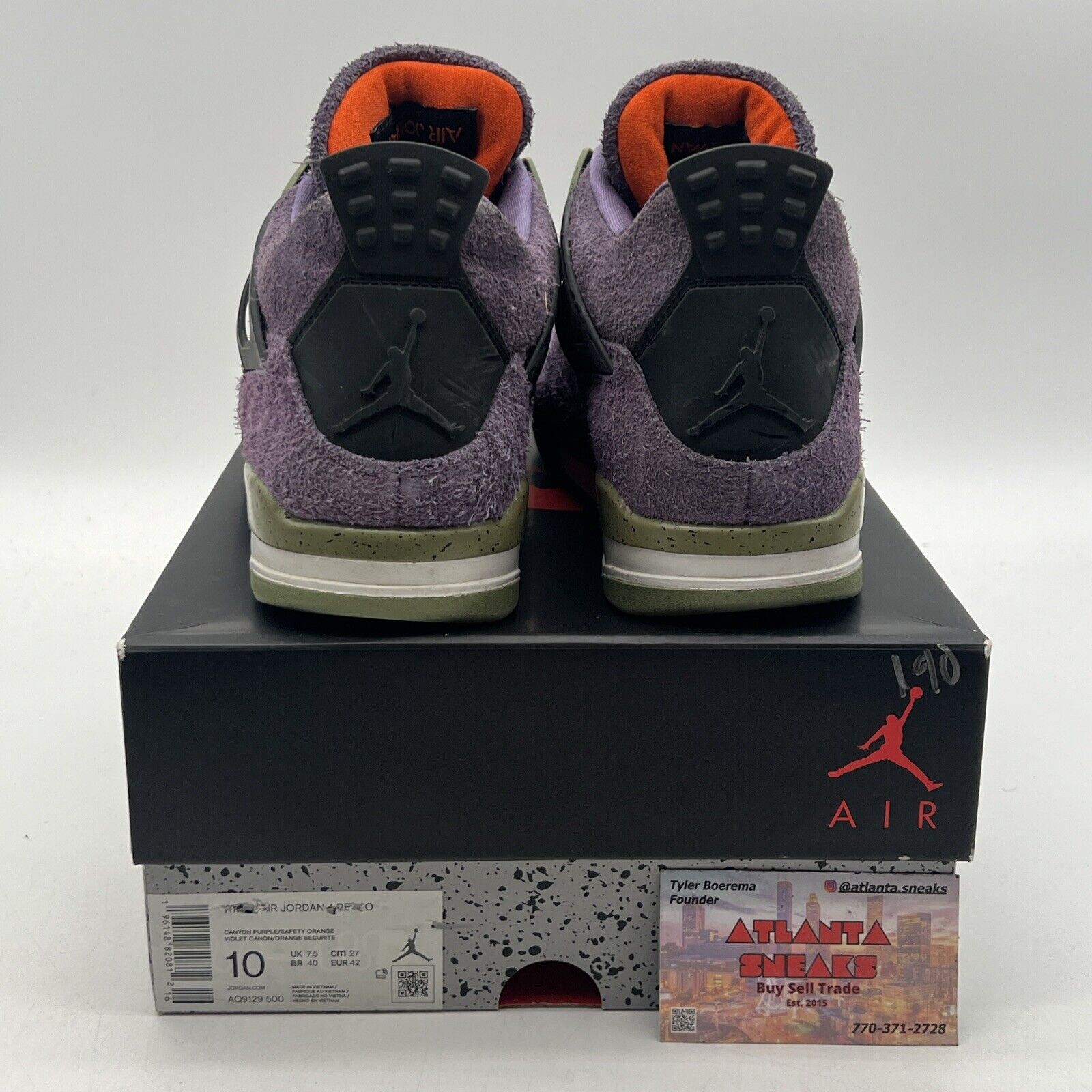 Size 10W - Nike Air Jordan 4 Retro Mid Canyon Purple (AQ9129-500)