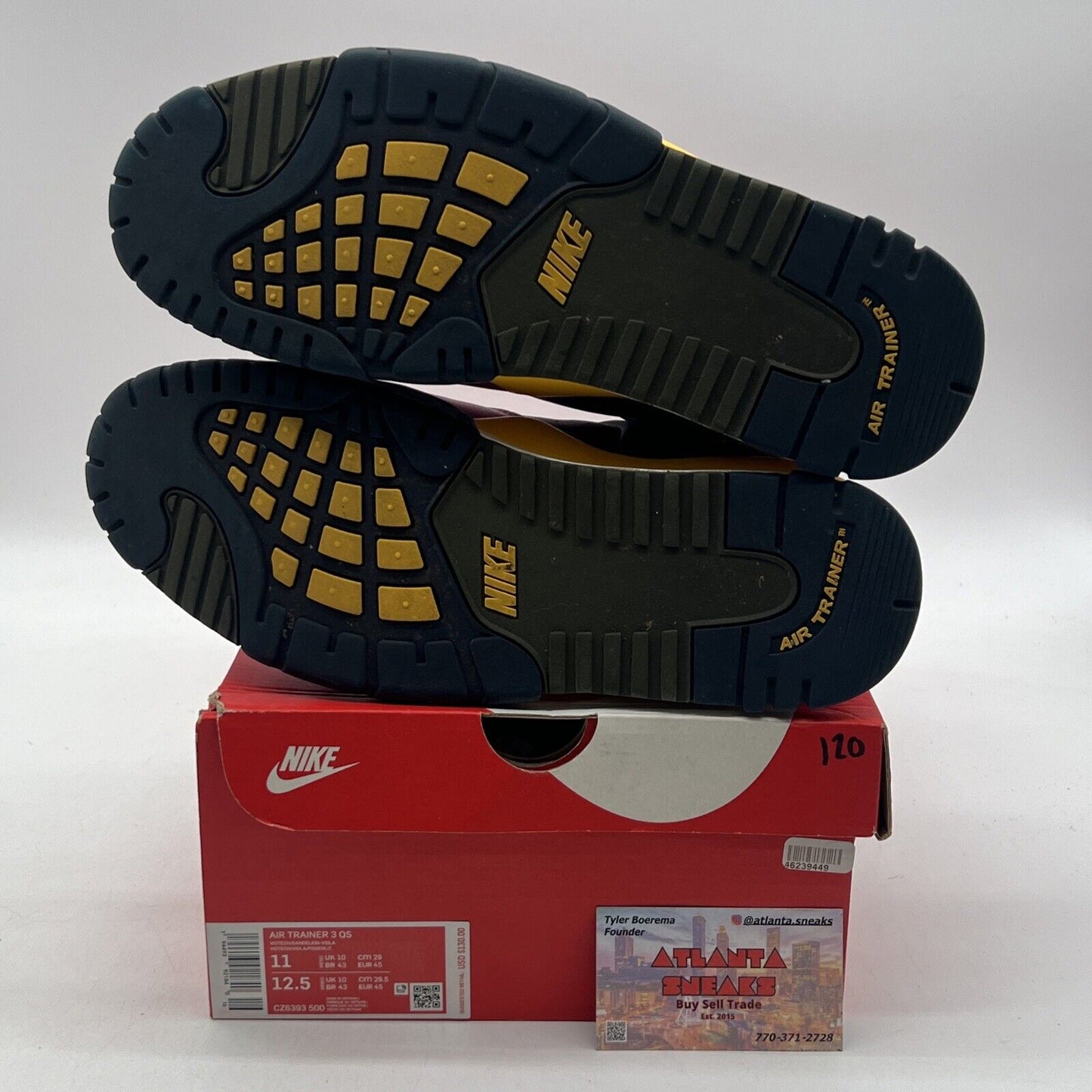 Size 11 - Nike Air Trainer 3 Retro 2020 Viotech Yellow Purple (CZ6393-500)