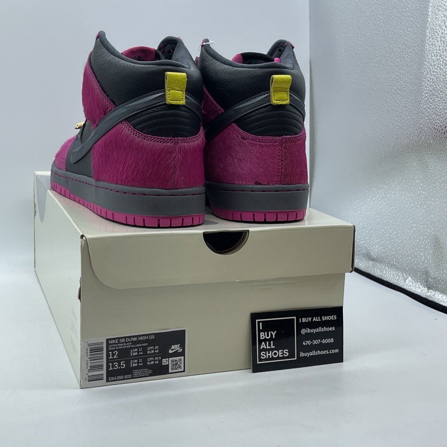 Size 12 - Nike Run The Jewels x Dunk SB High 4/20 Purple Black (DX4356-600)