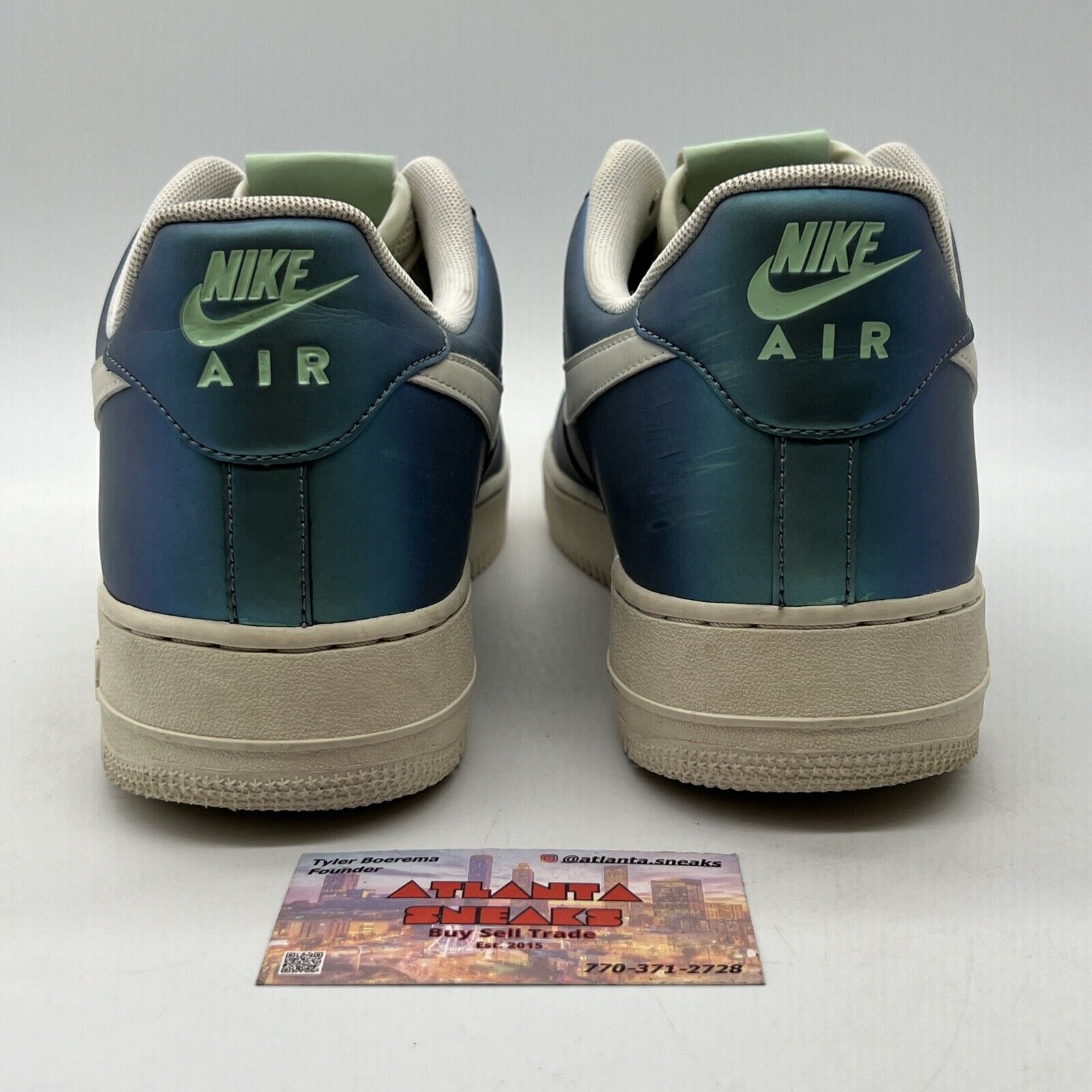 Size 13 - Nike Air Force 1 '07 LV8 Fresh Mint Blue White (823511-301)