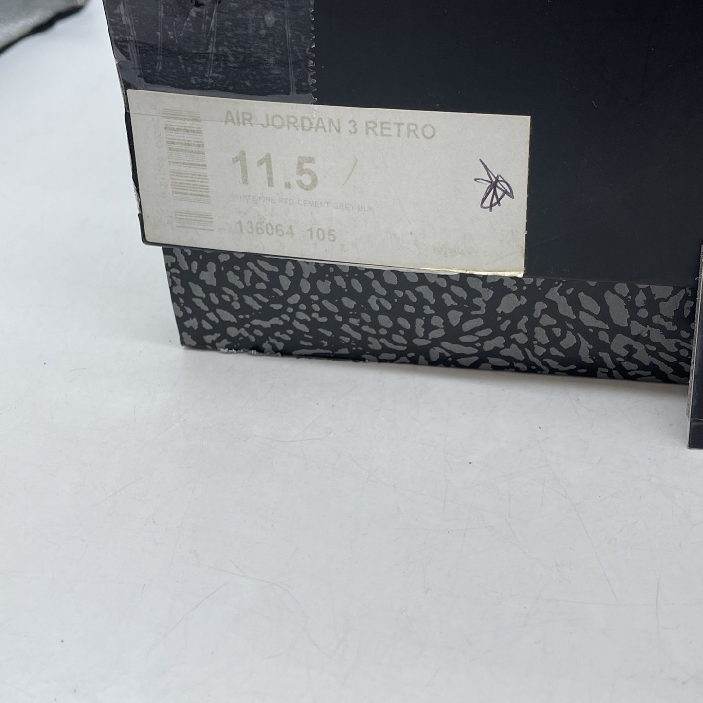Size 11.5 - Air Jordan 3 Retro White Cement 2011 (136064-105)
