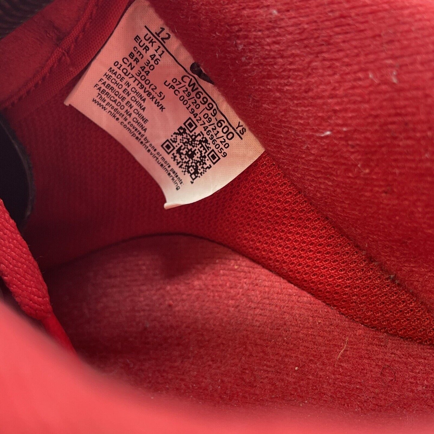 Size 12 - Nike Air Force 1 Low Triple Red Suede Leather (CW6999-600)