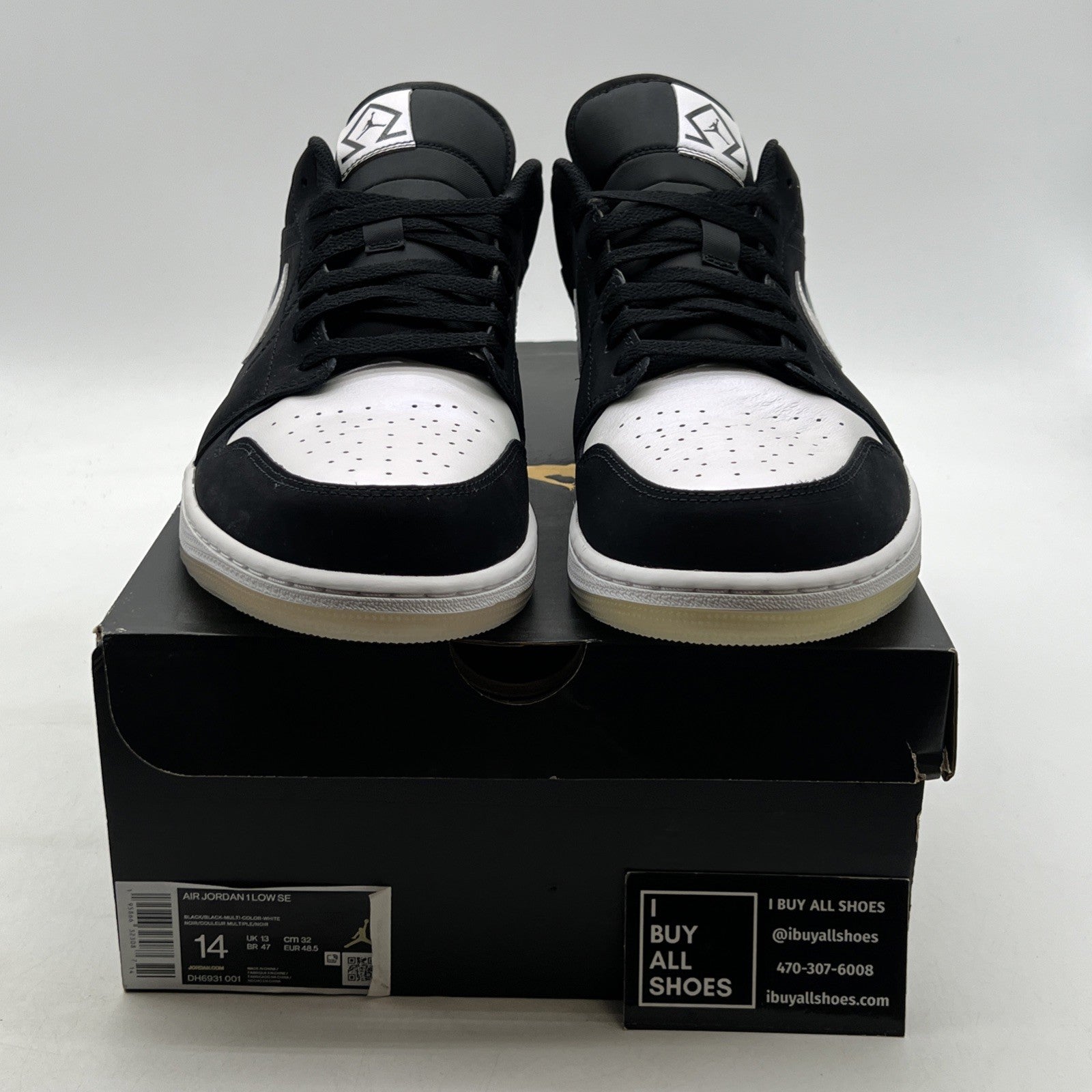 Size 14 - Air Jordan 1 Low SE Diamond (DH6931-001)