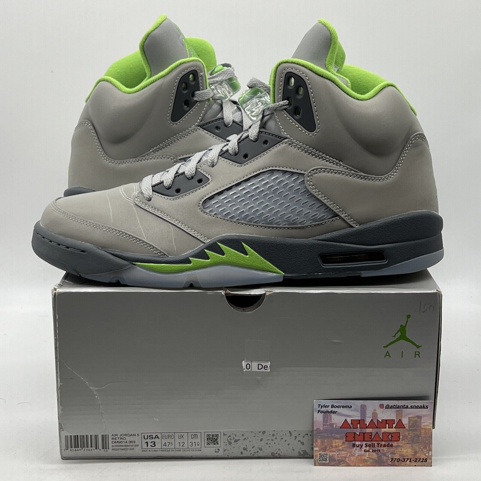 Size 13 - Jordan 5 Retro Green Bean Grey Icey (DM9014-003)