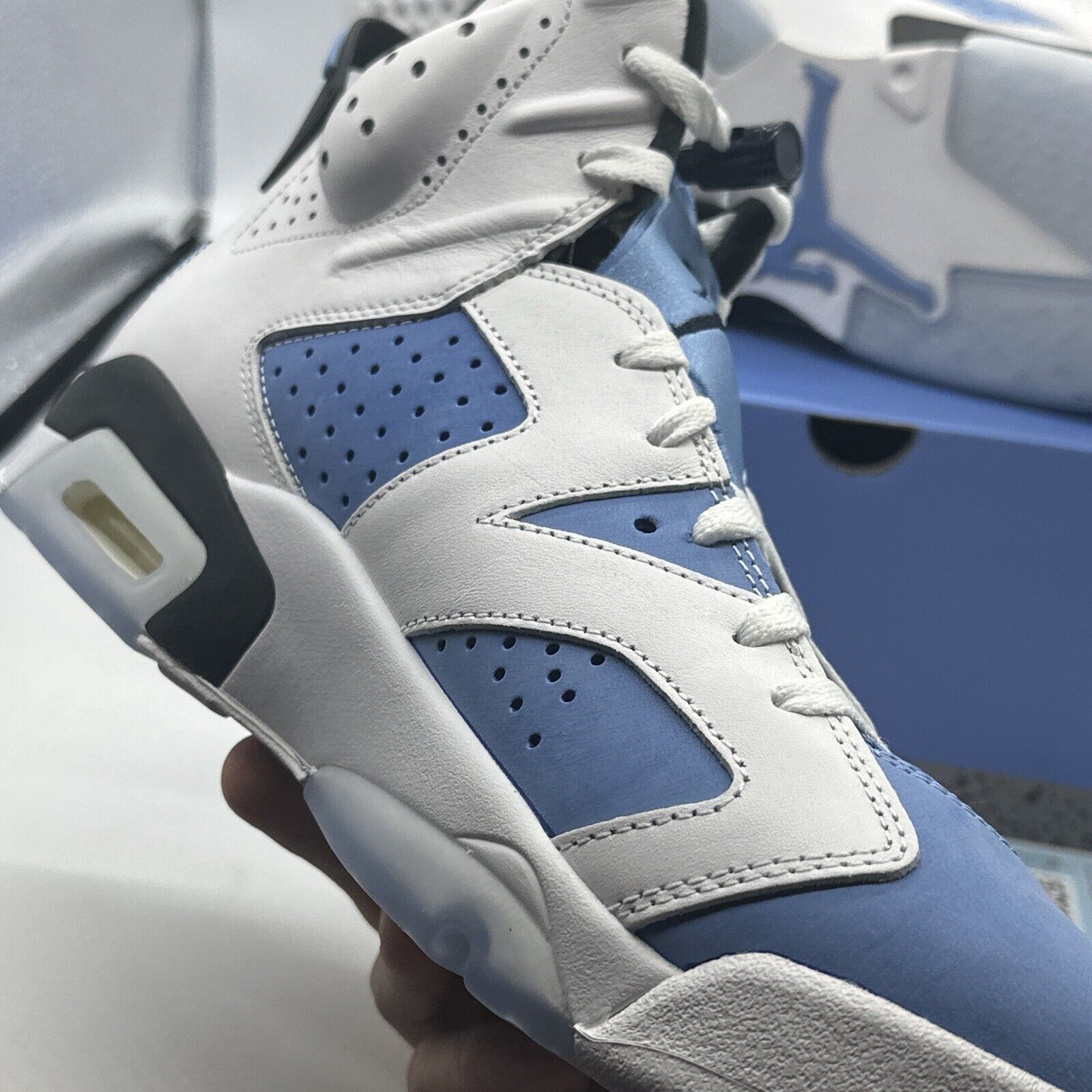 Jordan Air 6 Retro Lifestyle Sneakers UNC Home Men University Blue CT8529 Lace