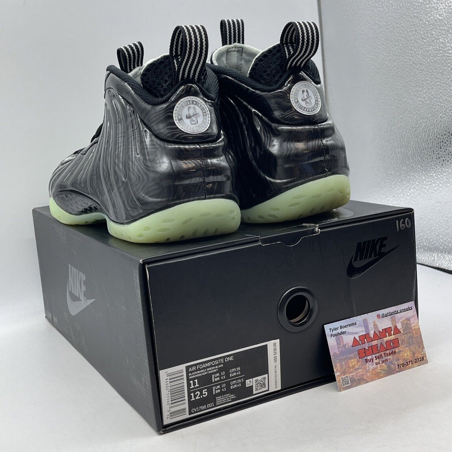 Size 11 - Nike Air Foamposite One All-Star 2021 Green Black Leather (CV1766-001)