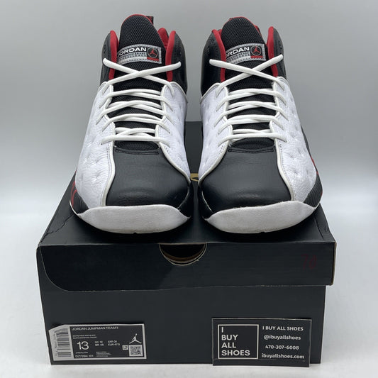 Size 13 - Jordan Jumpman Team 2 2022 Chicago White Black Leather (DZ7294-101)