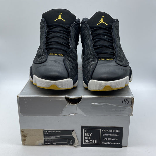 Size 11 - Air Jordan 13 Retro Low Black Varsity Maize Suede (310810-001)
