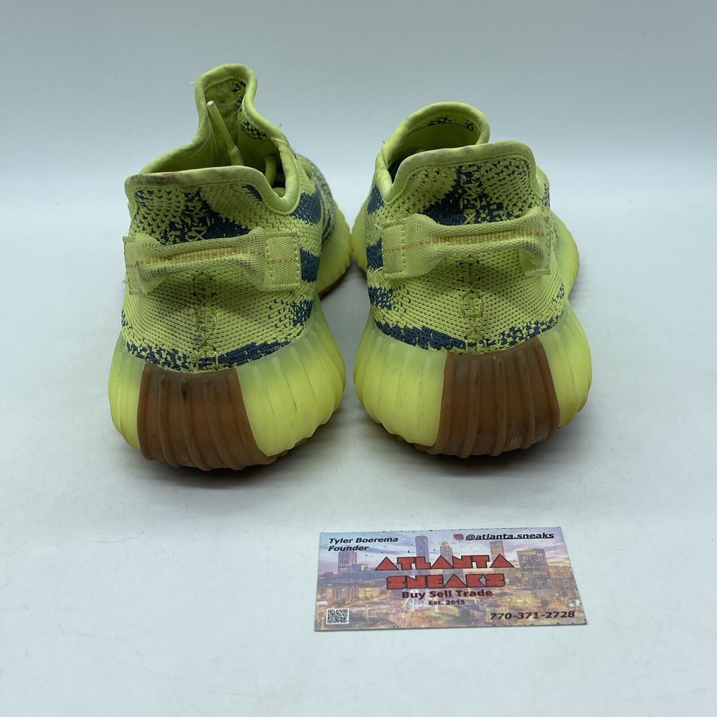 Size 9 - adidas Yeezy Boost 350 V2 Low Semi Frozen Yellow Grey Suede (B37572)
