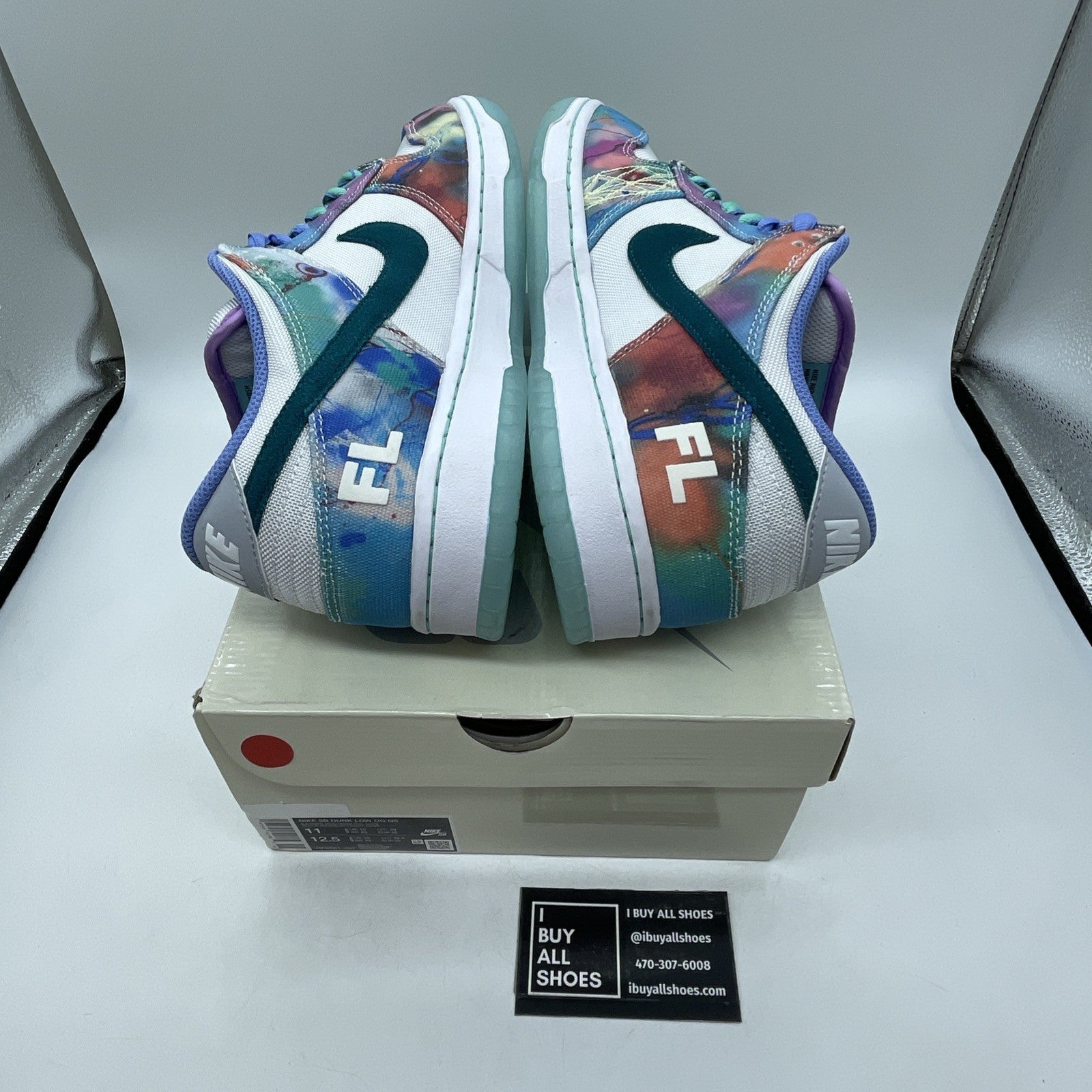 Size 11 - Futura Laboratories x Nike Dunk SB Low Bleached Aqua (HF6061-400)