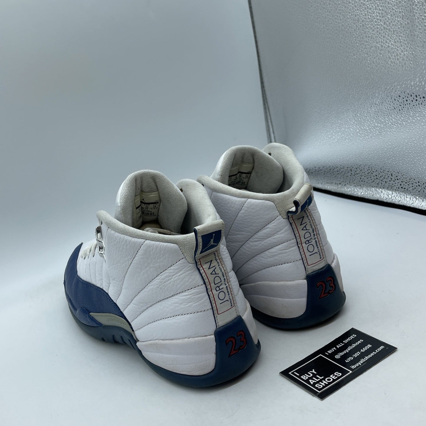 Size 11 - Jordan 12 Retro French Blue White Silver Leather (130690-113)
