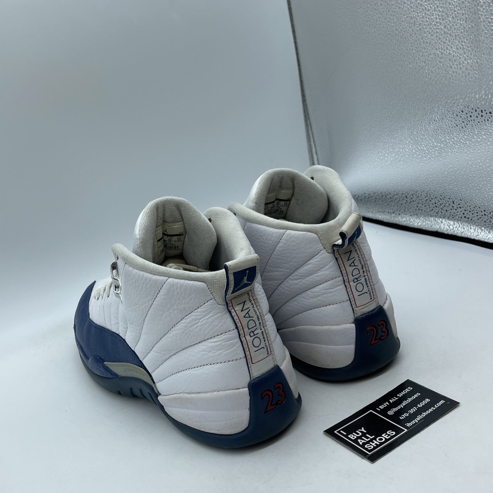 Size 11 - Jordan 12 Retro French Blue White Silver Leather (130690-113)