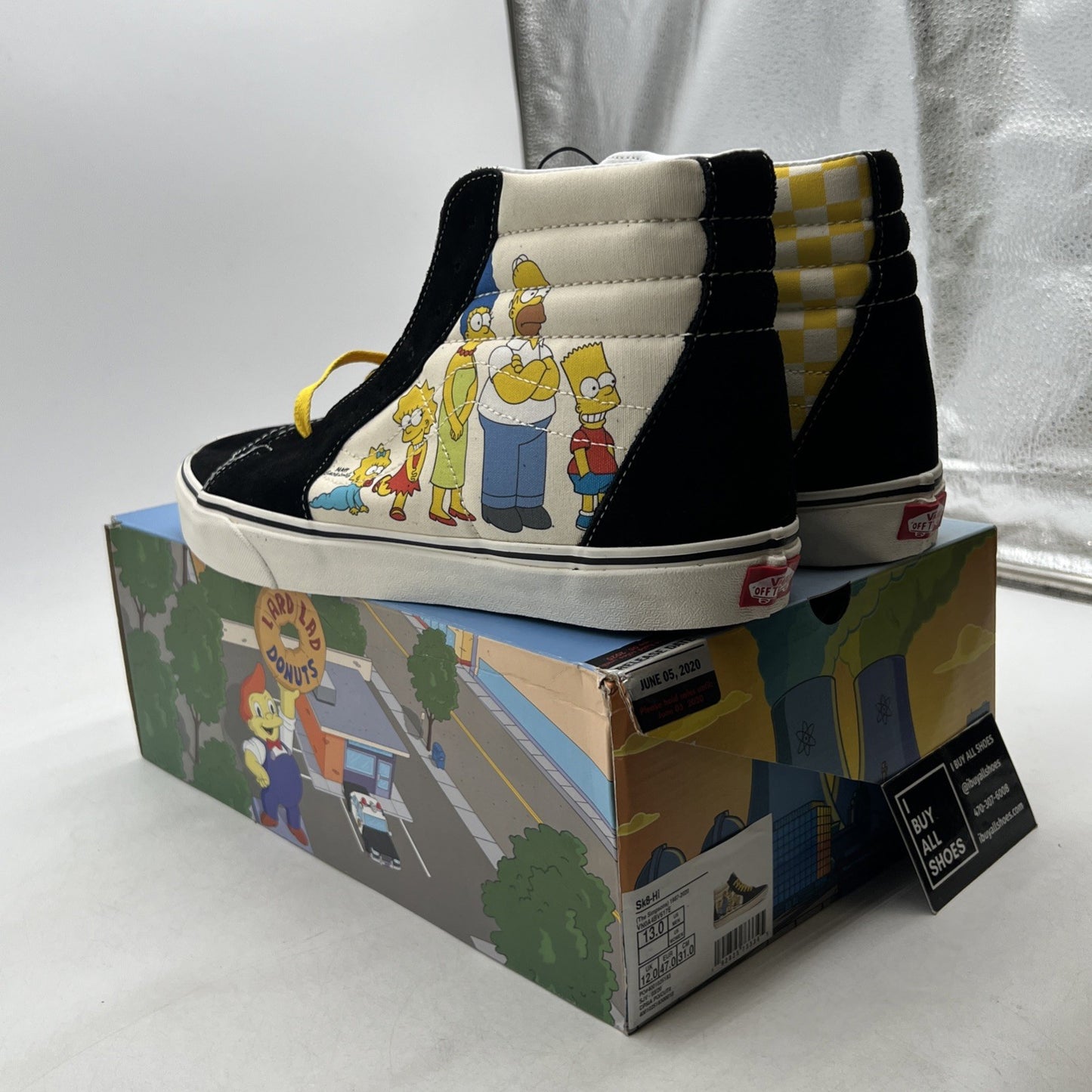 Size 13 - Vans X Simpsons Sk8 High (VN0A4BV617E)
