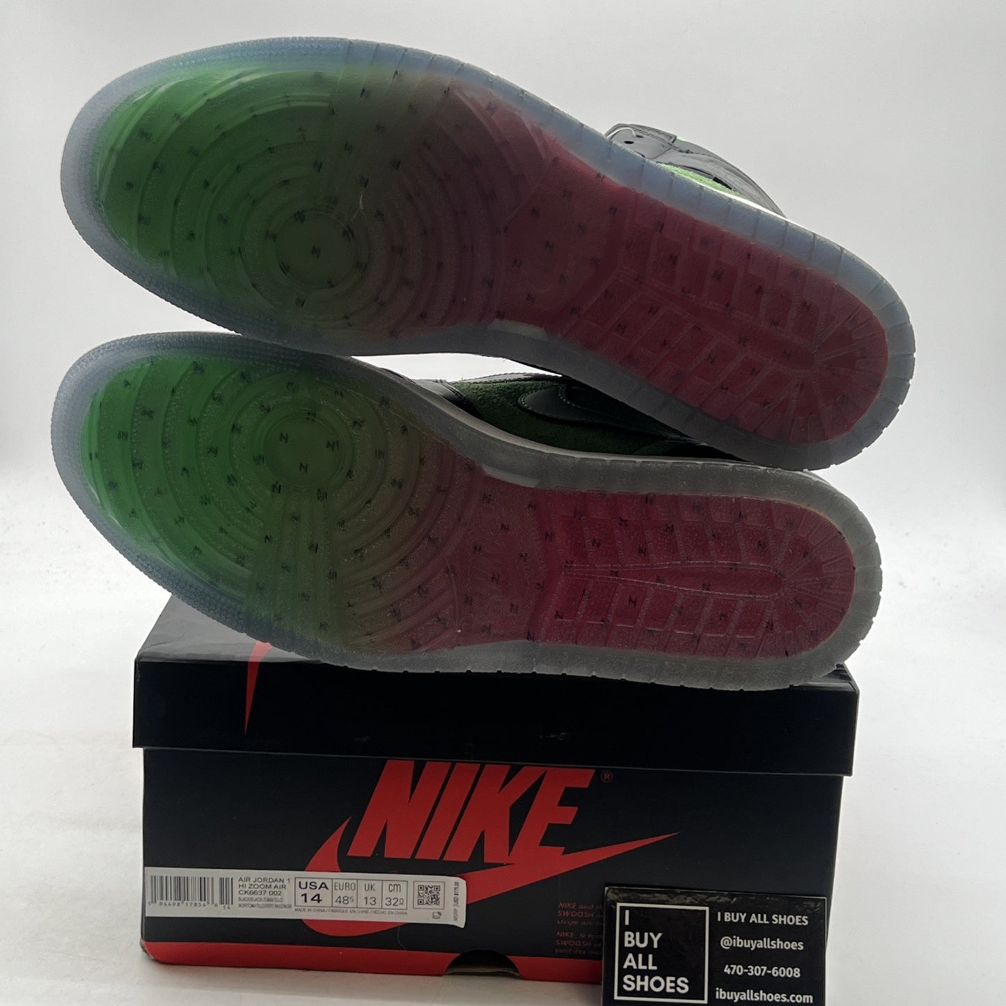 Size 14 - Air Jordan 1 Zoom High Zen Green (CK6637-002)