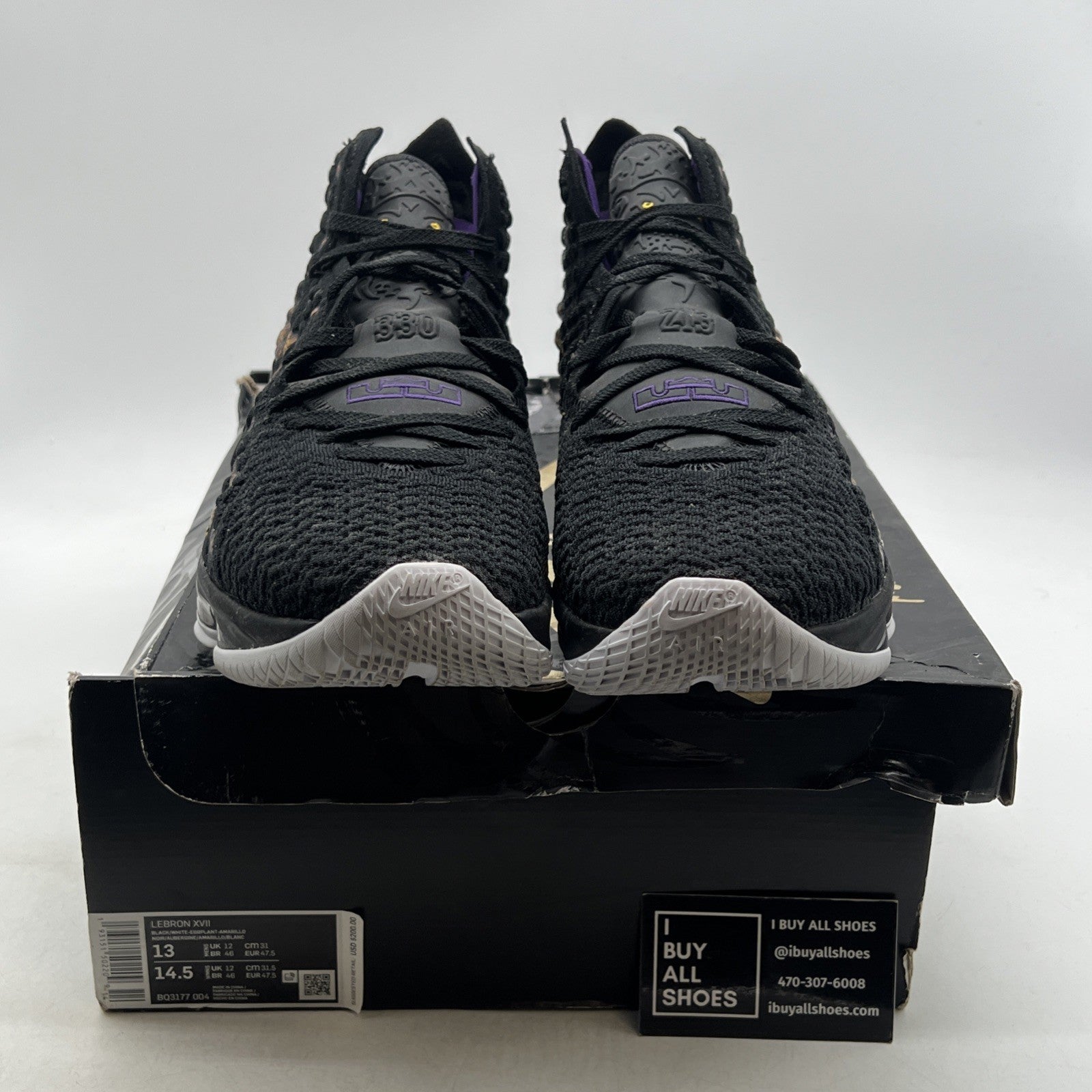 Size 13 - Nike LeBron 17 Lakers (BQ3177-004)
