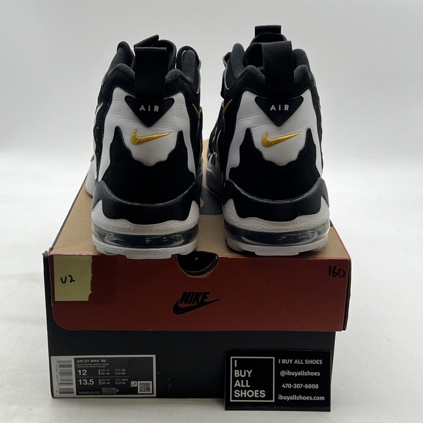 Size 12 -  Air Dt Max ‘96 Black White 2024 Yellow Suede Leather  (HM8249-001)