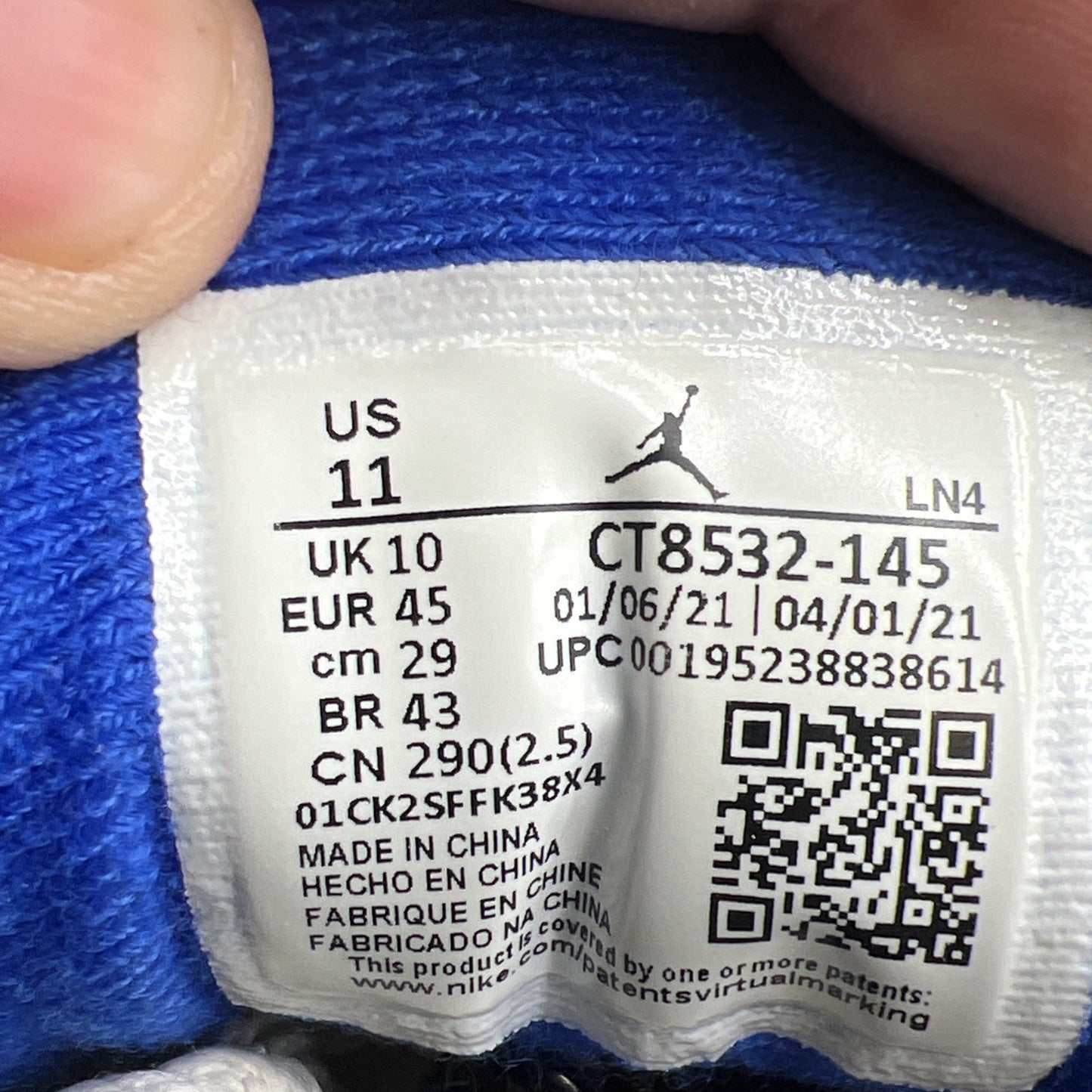 Size 11 - Air Jordan 3 Retro Mid Racer Blue (CT8532-145)