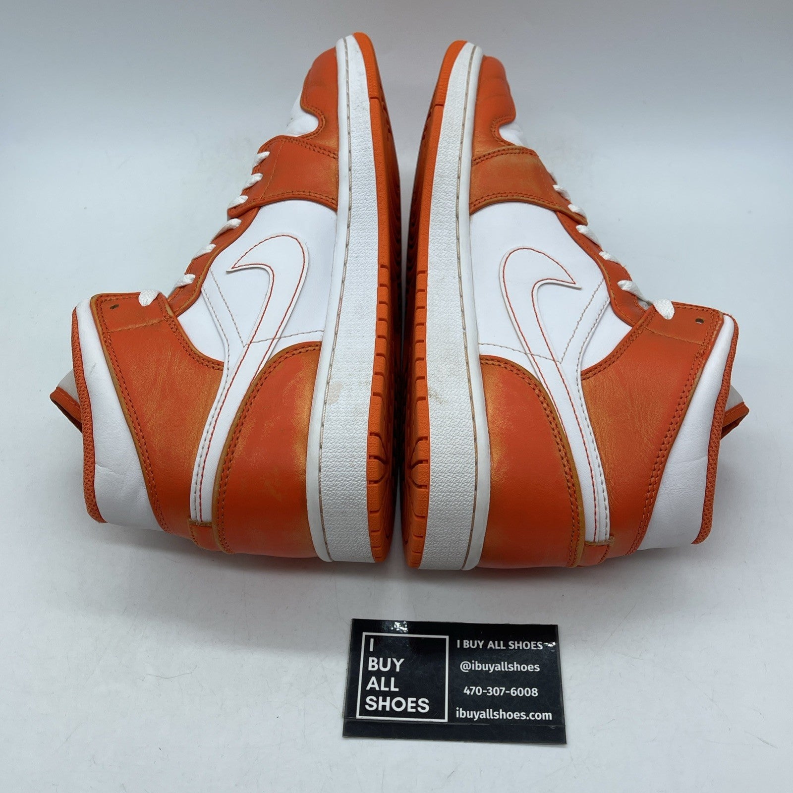 Size 11 - Air Jordan 1 SE Mid Electro Orange White Leather (DM3531-800)