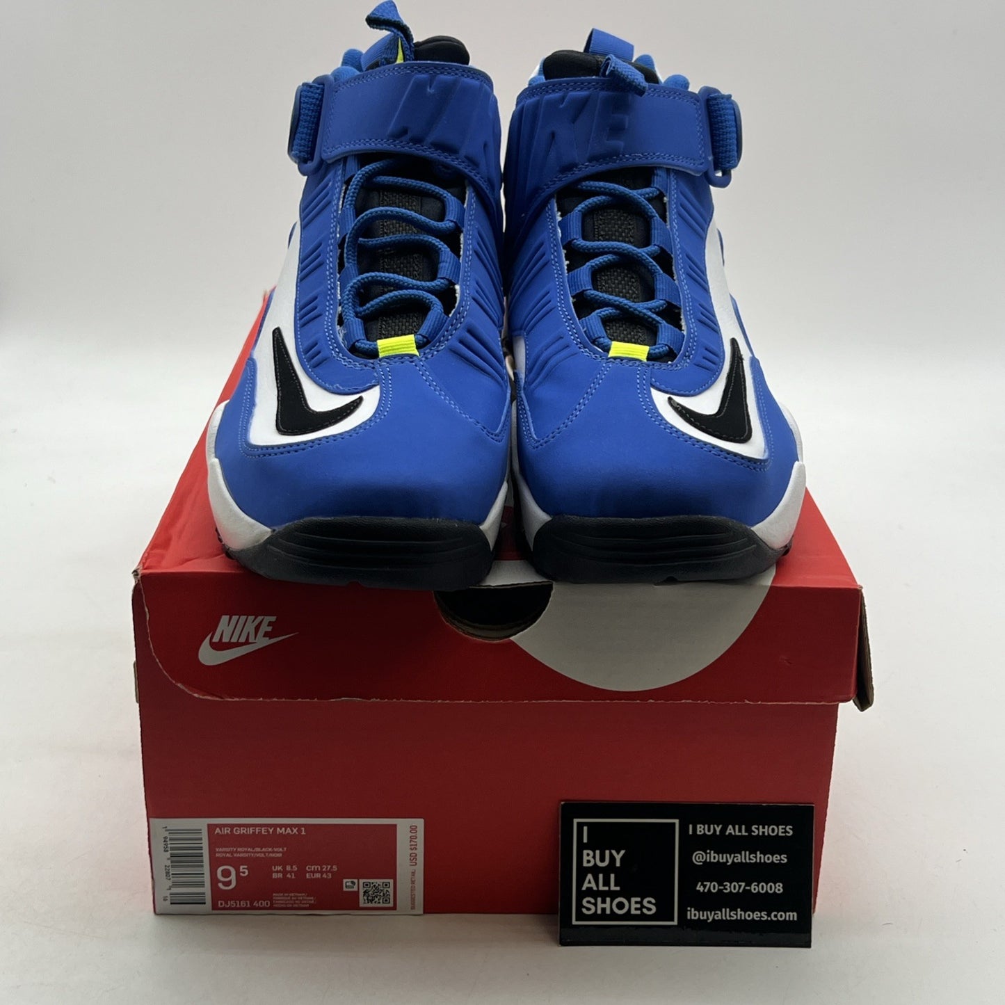 Size 9.5 - Nike Air Griffey Max 1 2021 Varsity Royal (DJ5161-400)