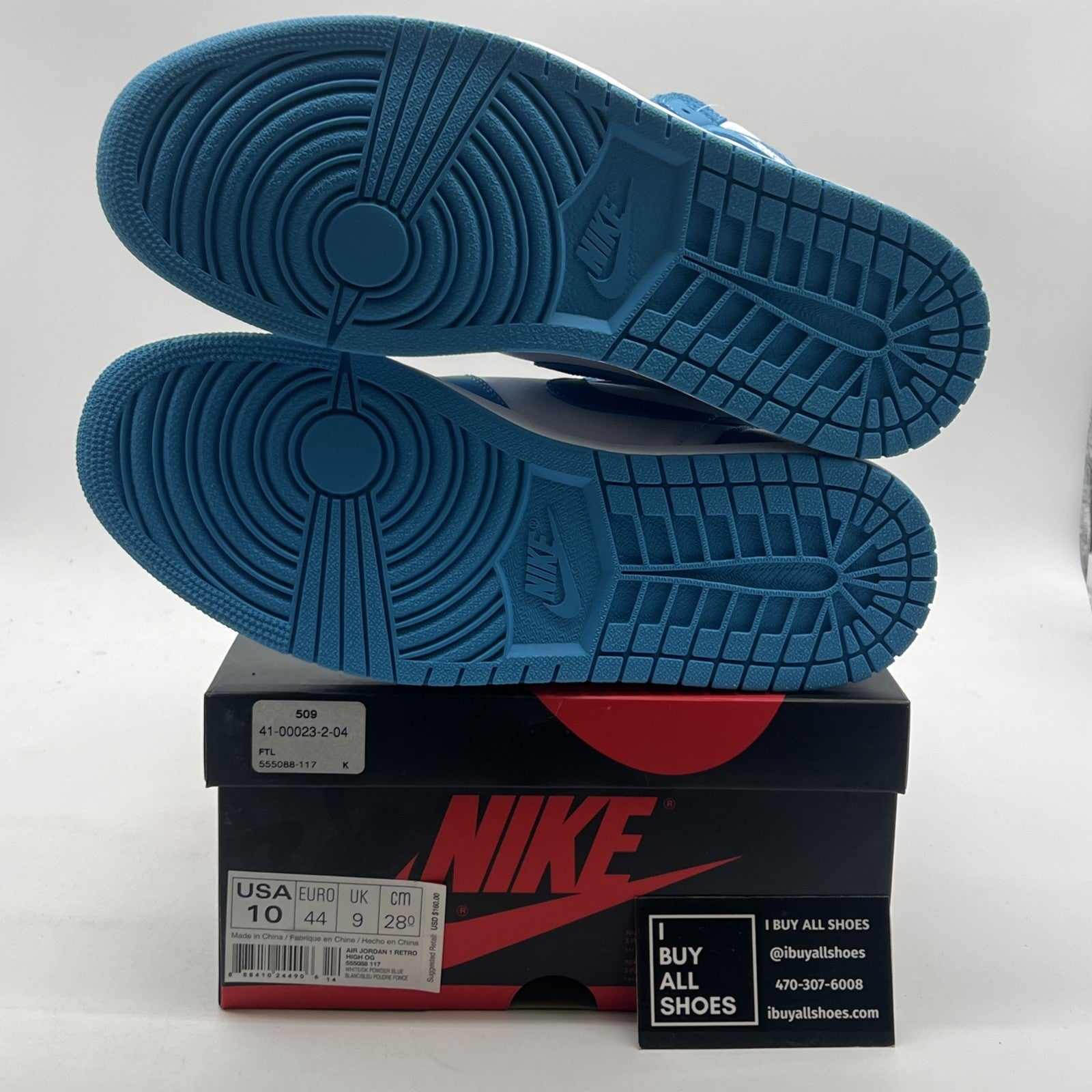 Size 10 - Air Jordan 1 Retro High OG UNC 2015 (555088-117)