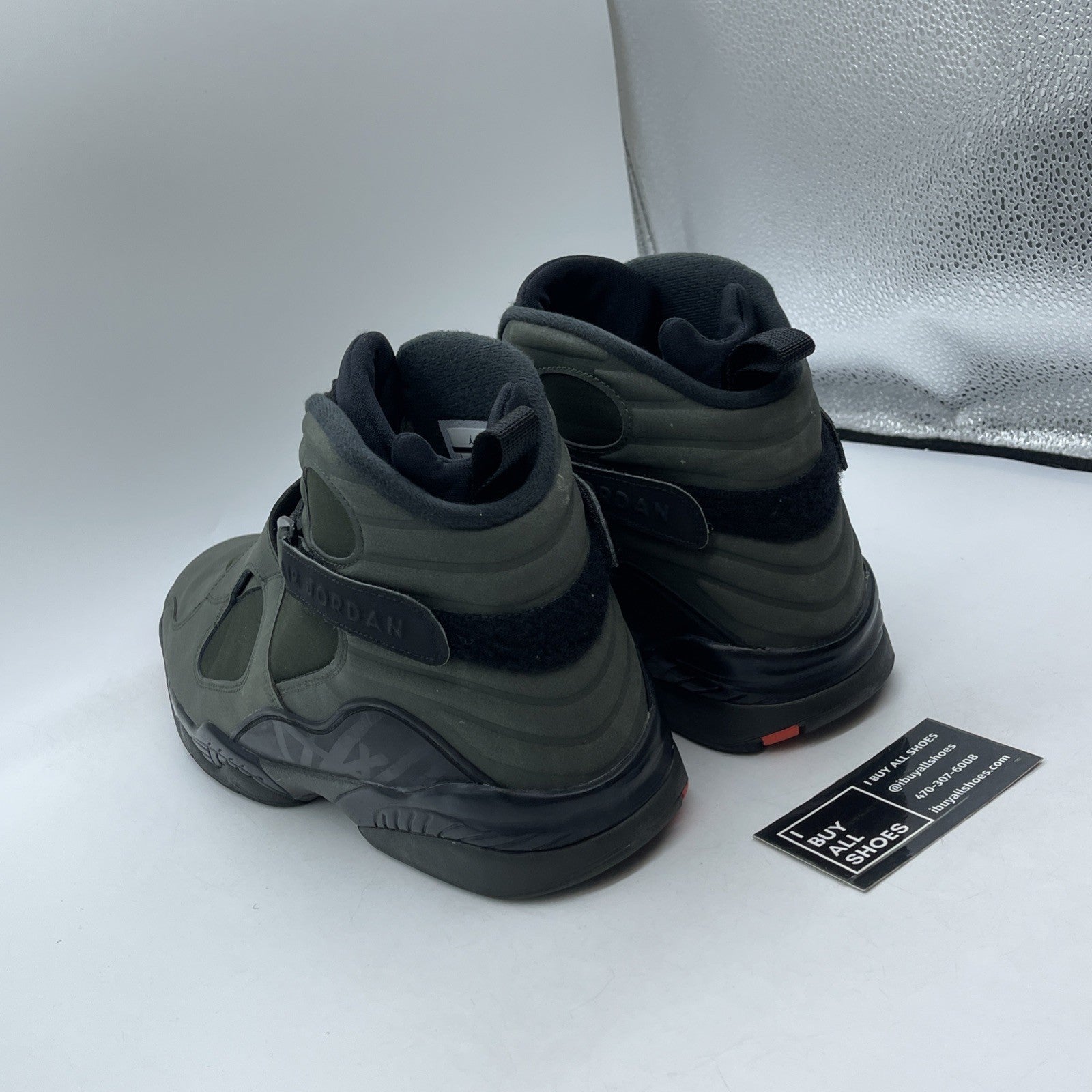 Size 14 - Air Jordan 8 Retro Take Flight Green Suede (305381-305)
