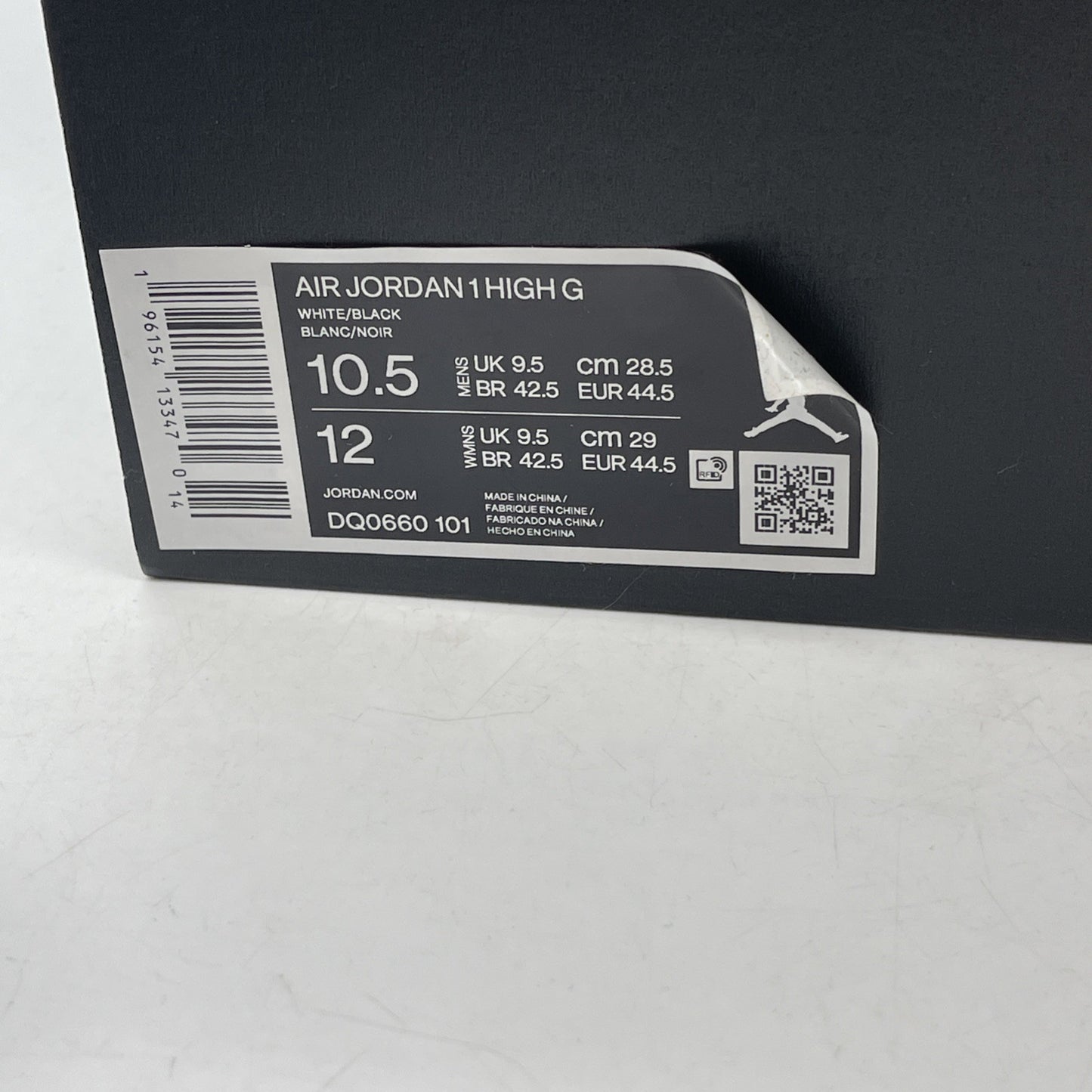 Size 10.5 - Air Jordan 1 High Golf Panda Black White Leather (DQ0660-101)