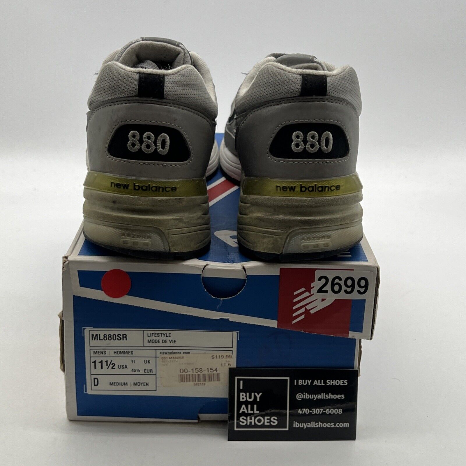 Size 11.5 - New Balance 880 ML880SR Reflective Grey Black White