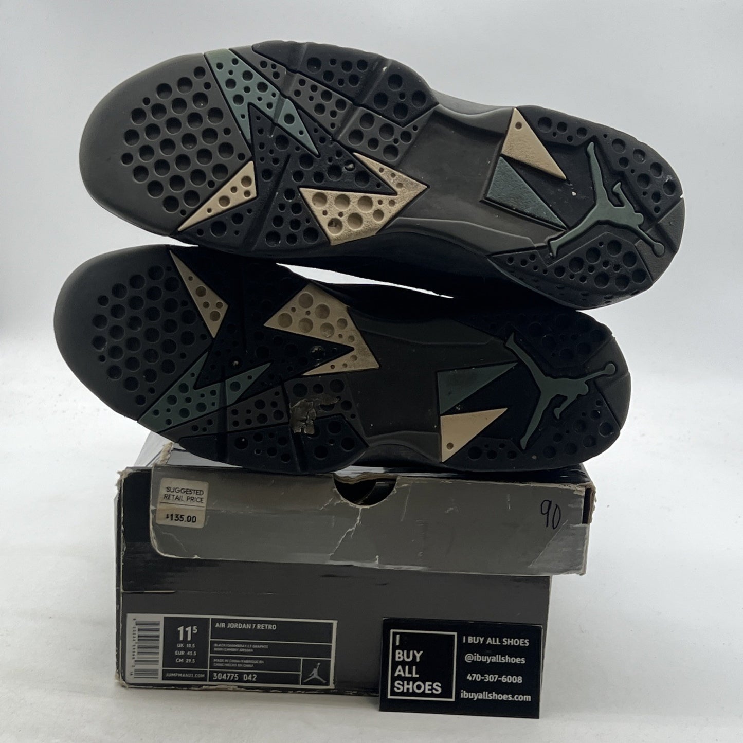 Size 11.5 - Air Jordan 7 Retro 2006 Chambray (304775-042)