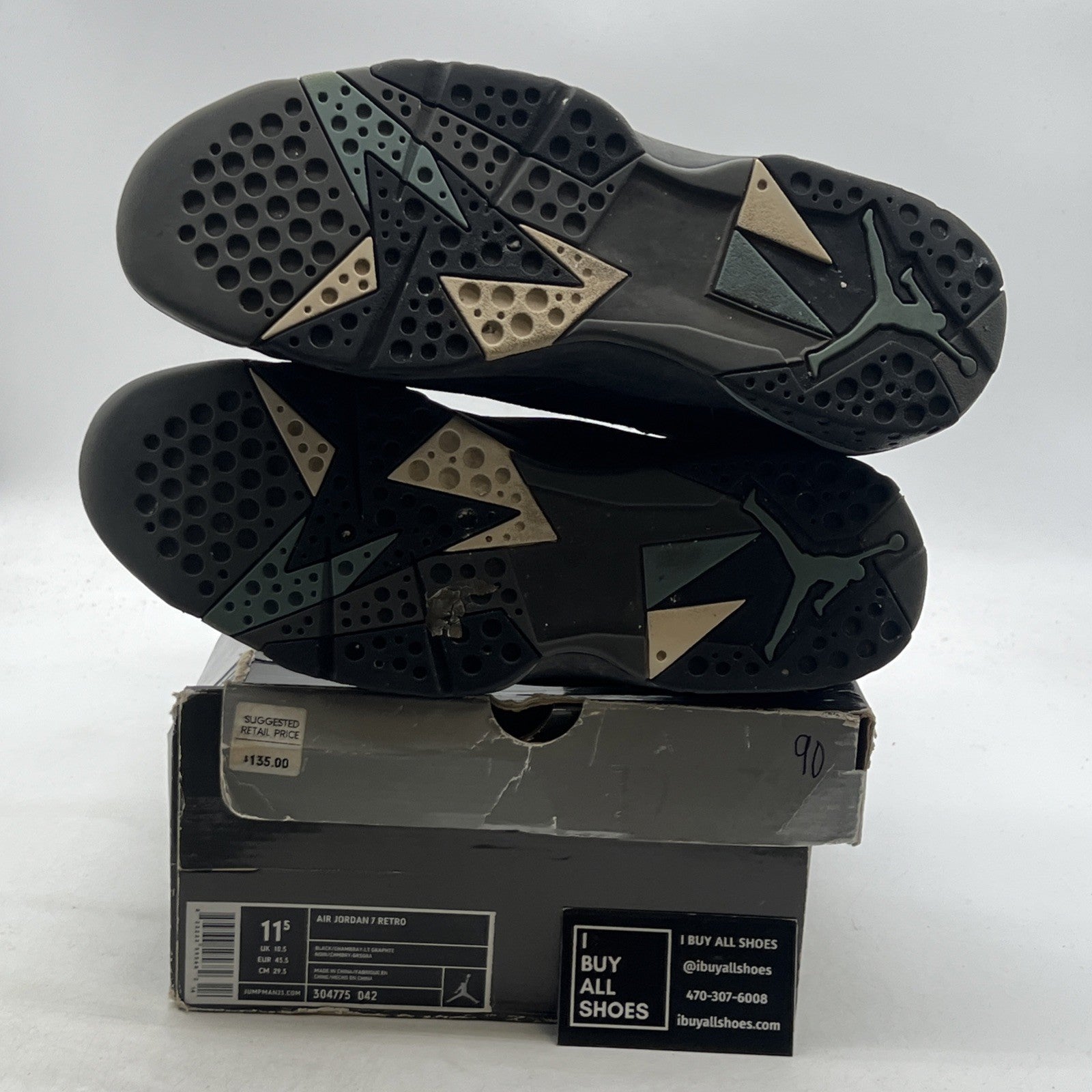 Size 11.5 - Air Jordan 7 Retro 2006 Chambray (304775-042)