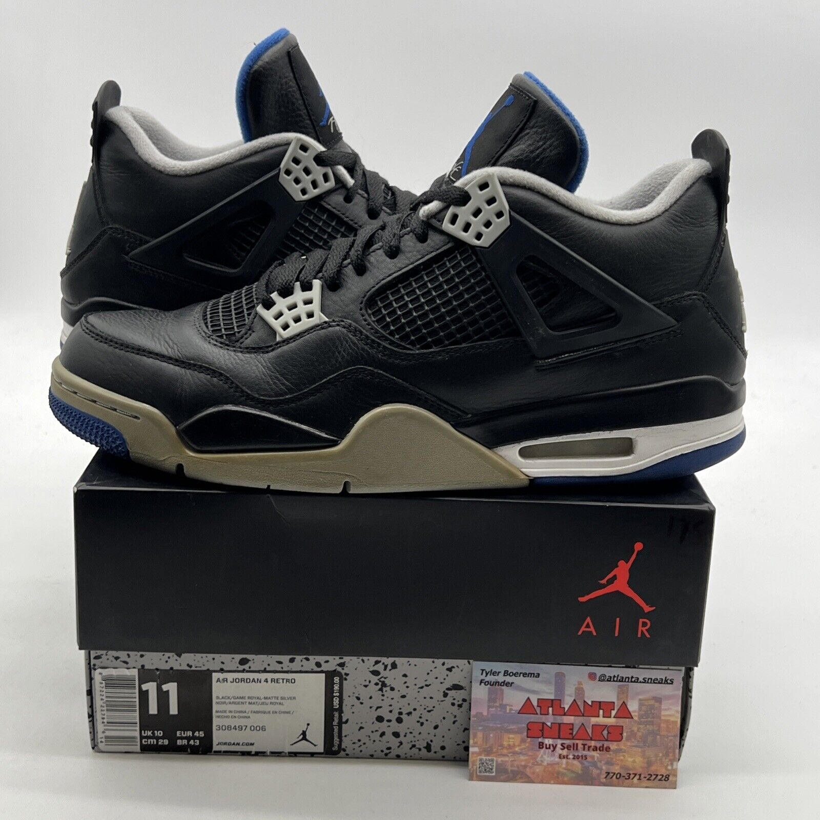 Size 11 - Air Jordan 4 Retro Motorsports Alternate 2017 (308497-006)