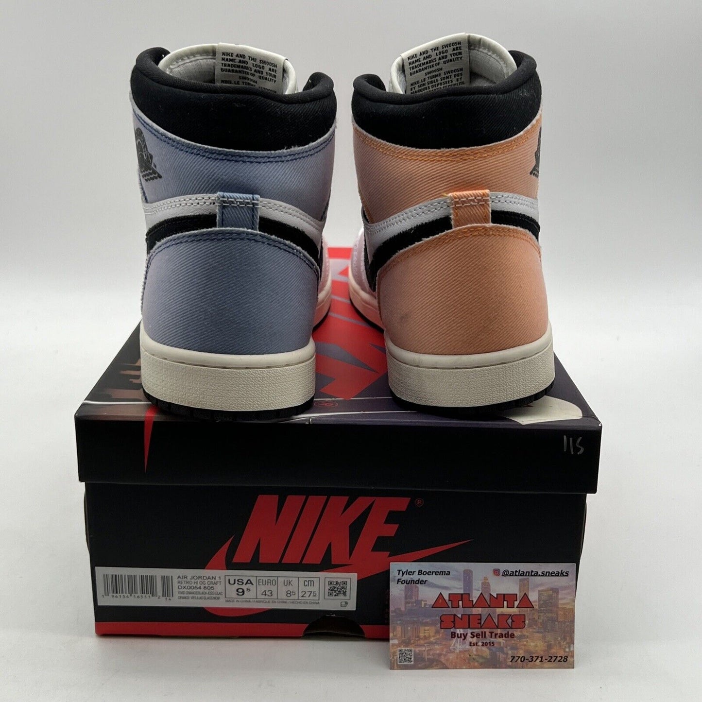 Size 9.5 - Air Jordan 1 Retro OG High Skyline (DX0055-805)